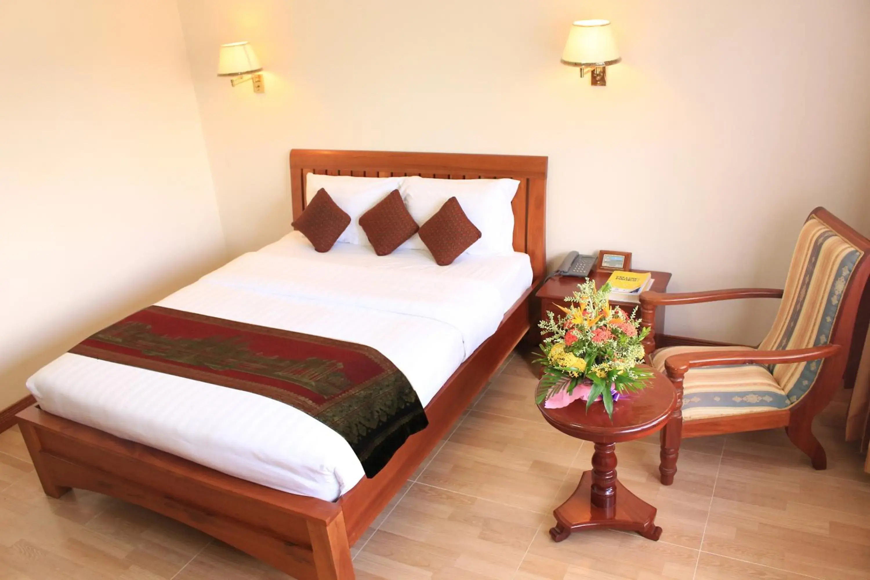 Bed in City Angkor Hotel Bed in City Angkor Hotel