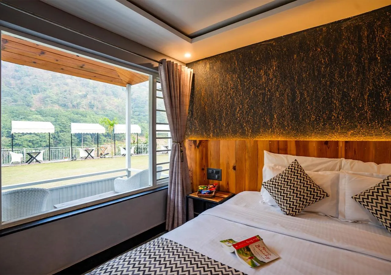 Bedroom, Bed in Moustache Rishikesh Riverside Resort