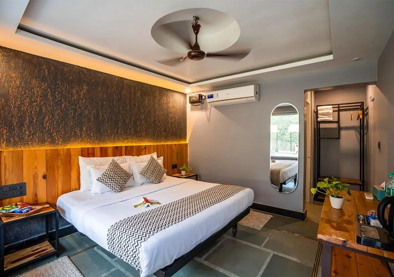 Double Room with Mountain View in Moustache Rishikesh Riverside Resort Double Room with Mountain View in Moustache Rishikesh Riverside Resort