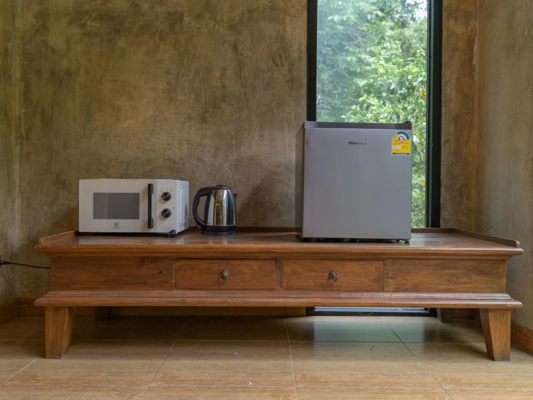 microwave in The Stream House