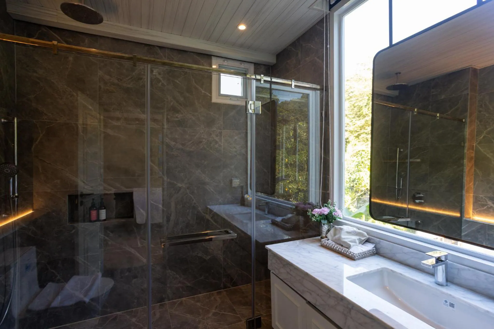 Shower in The Stream House