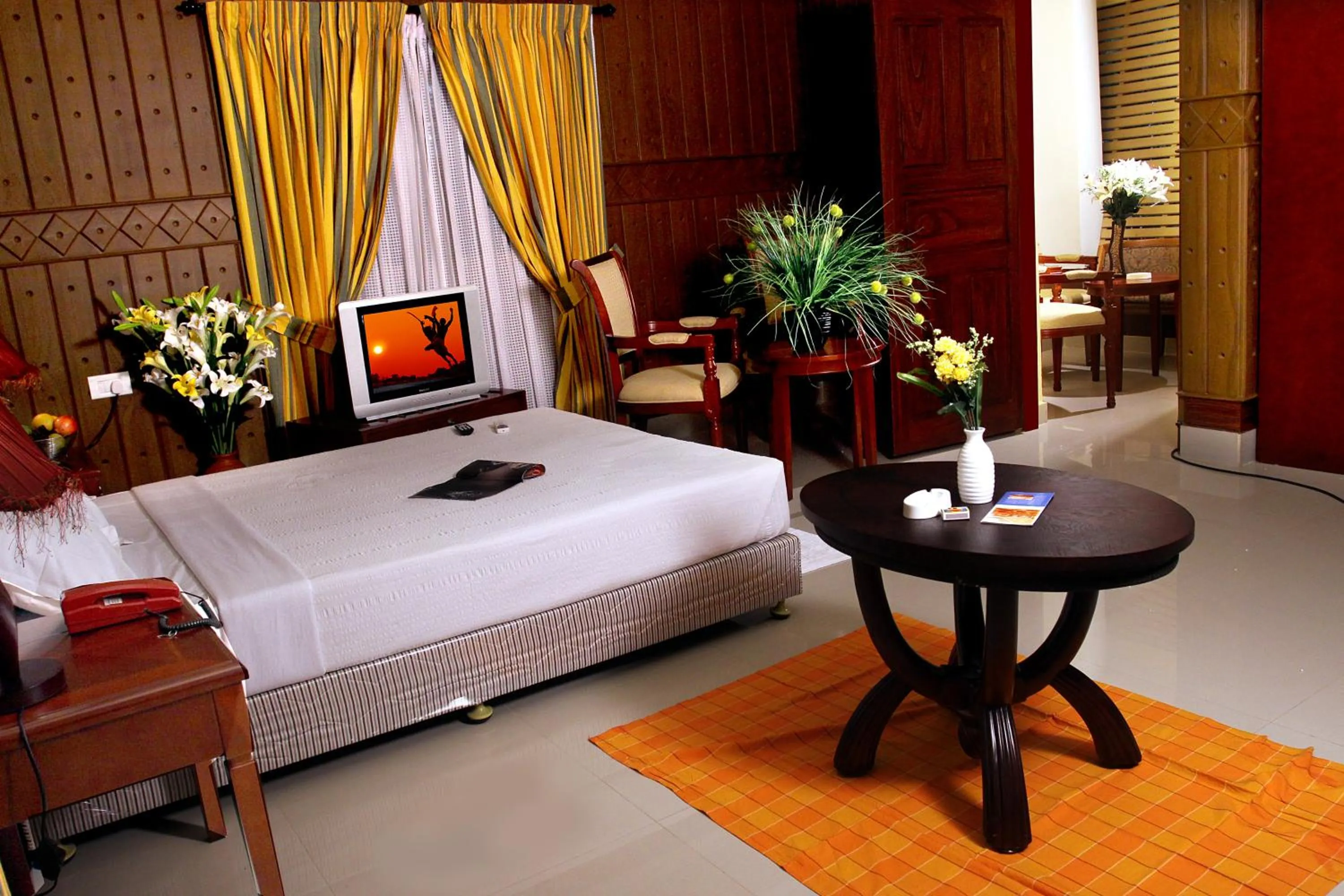 Decorative detail, Bed in Devasura inn