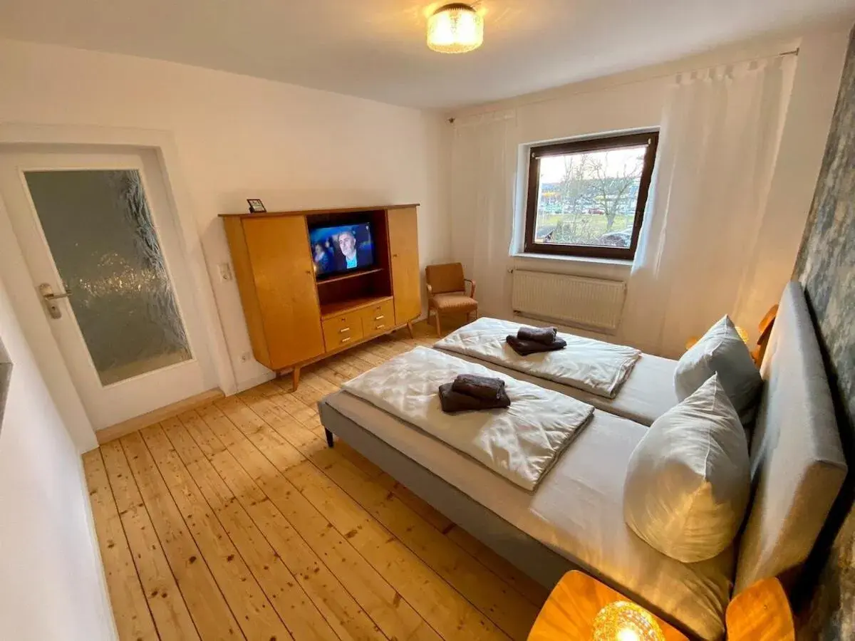 Bedroom, Bed in Ferienhaus Chemnitz Bedroom, Bed in Ferienhaus Chemnitz