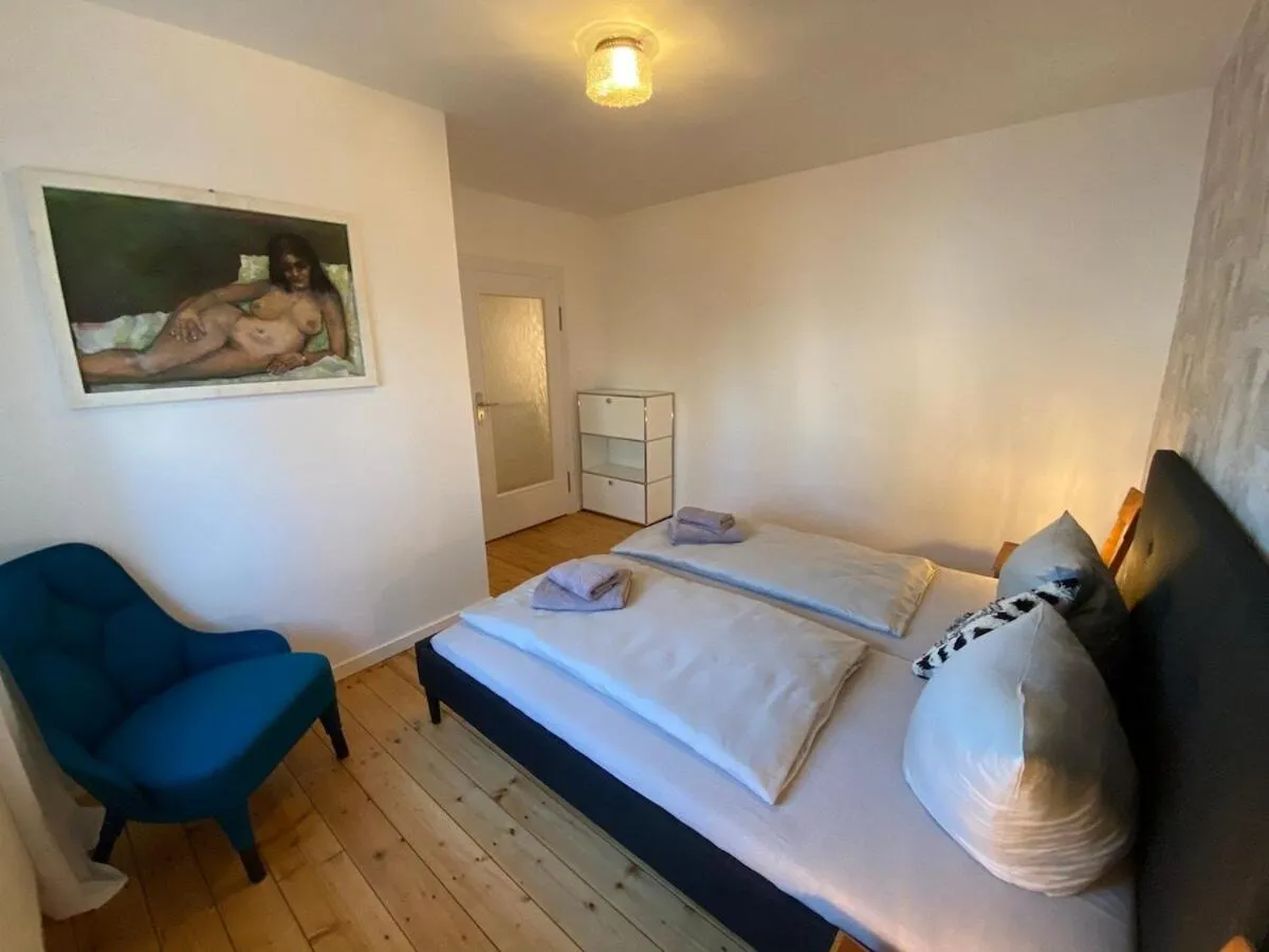 Bedroom, Bed in Ferienhaus Chemnitz