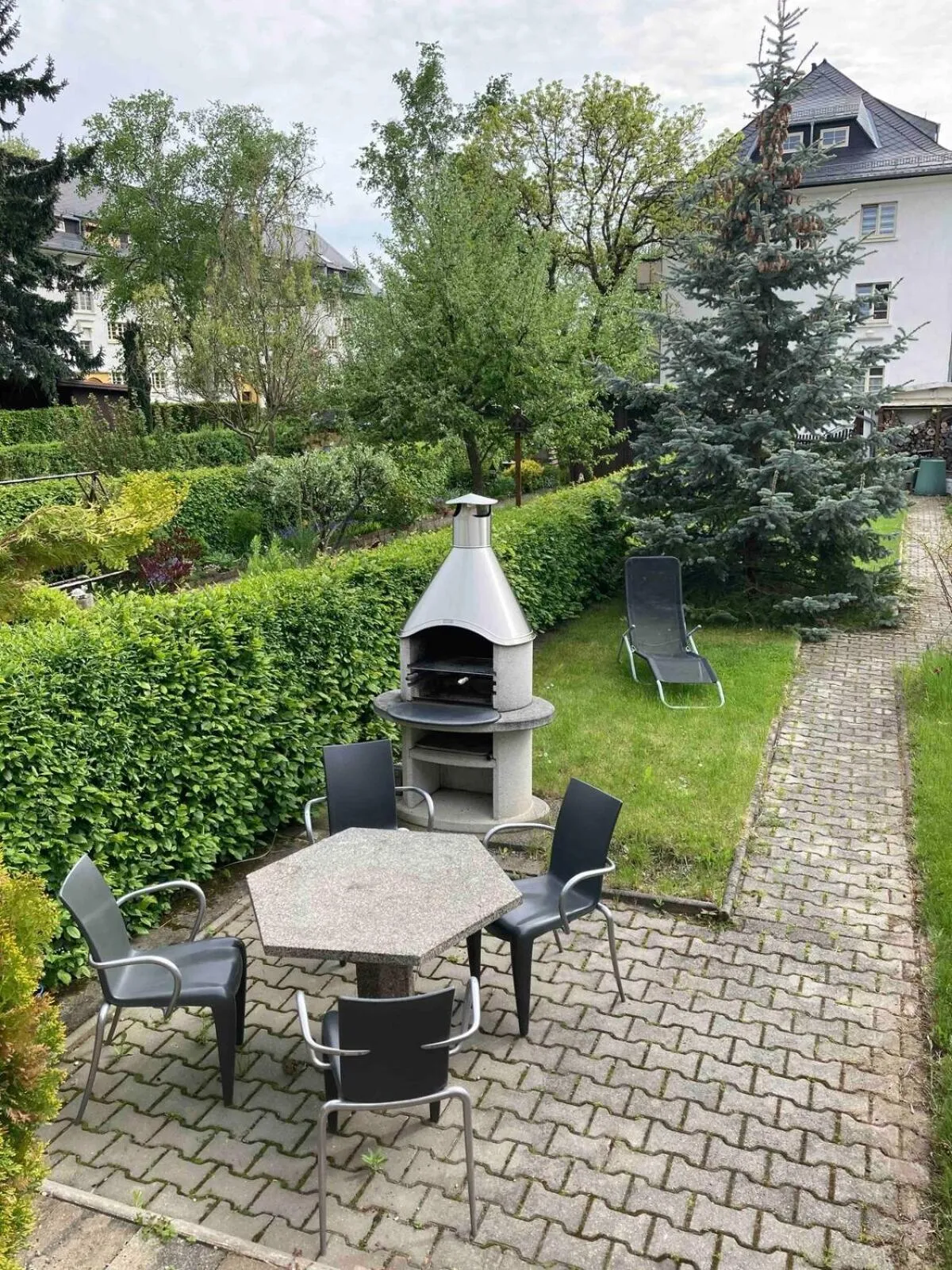 Garden in Ferienhaus Chemnitz