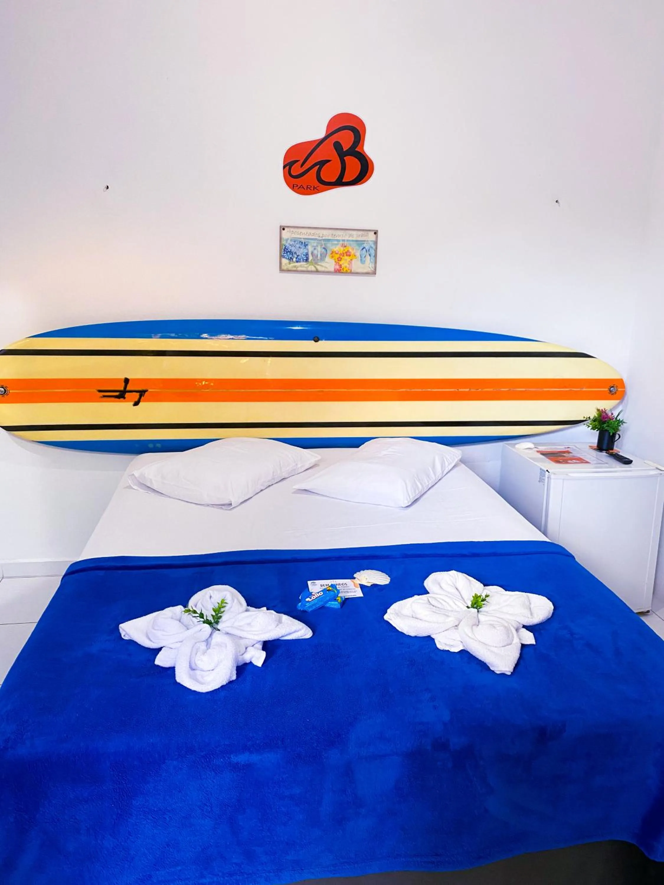 Bed in Pousada Praia do Tombo