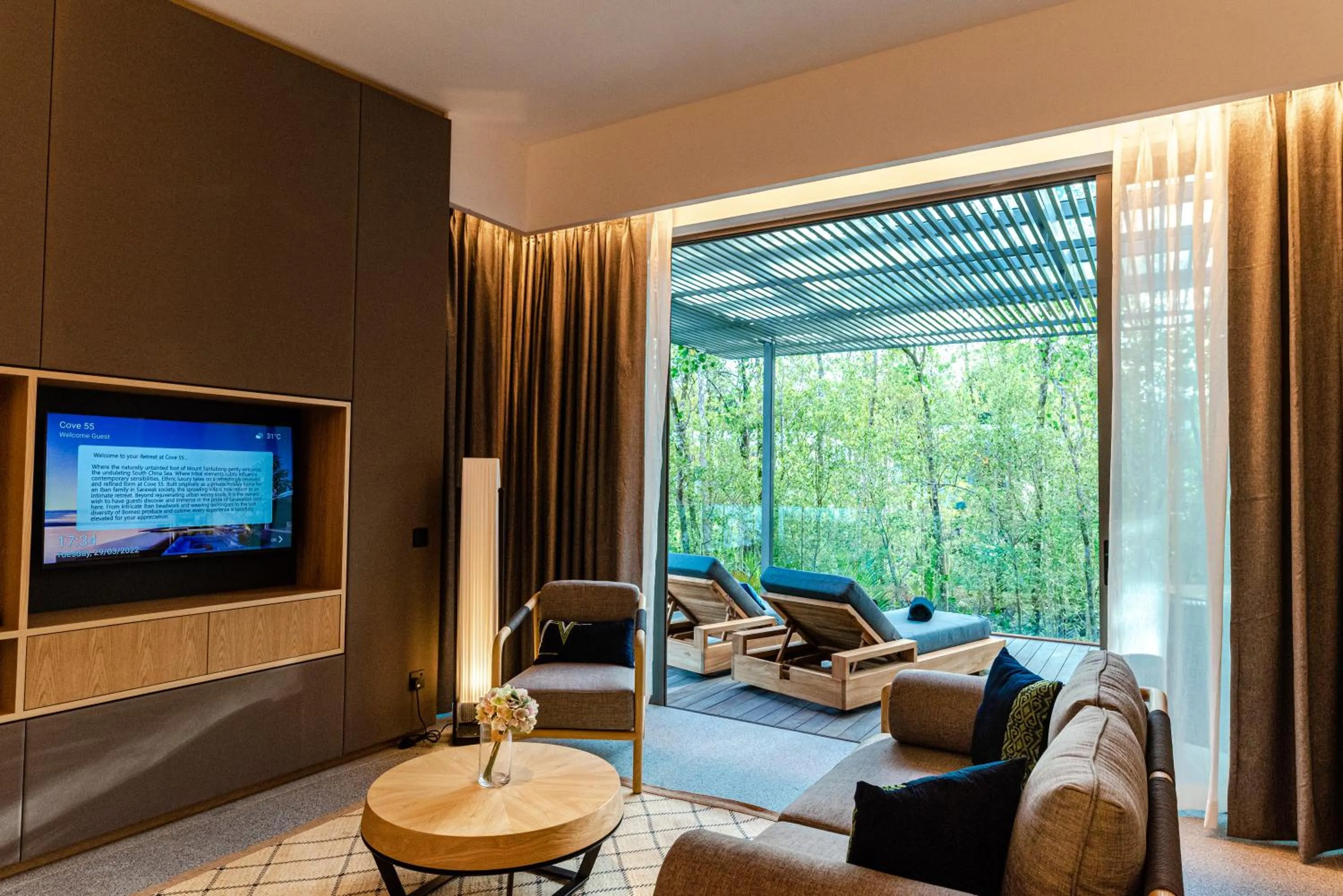 Living room in Cove 55