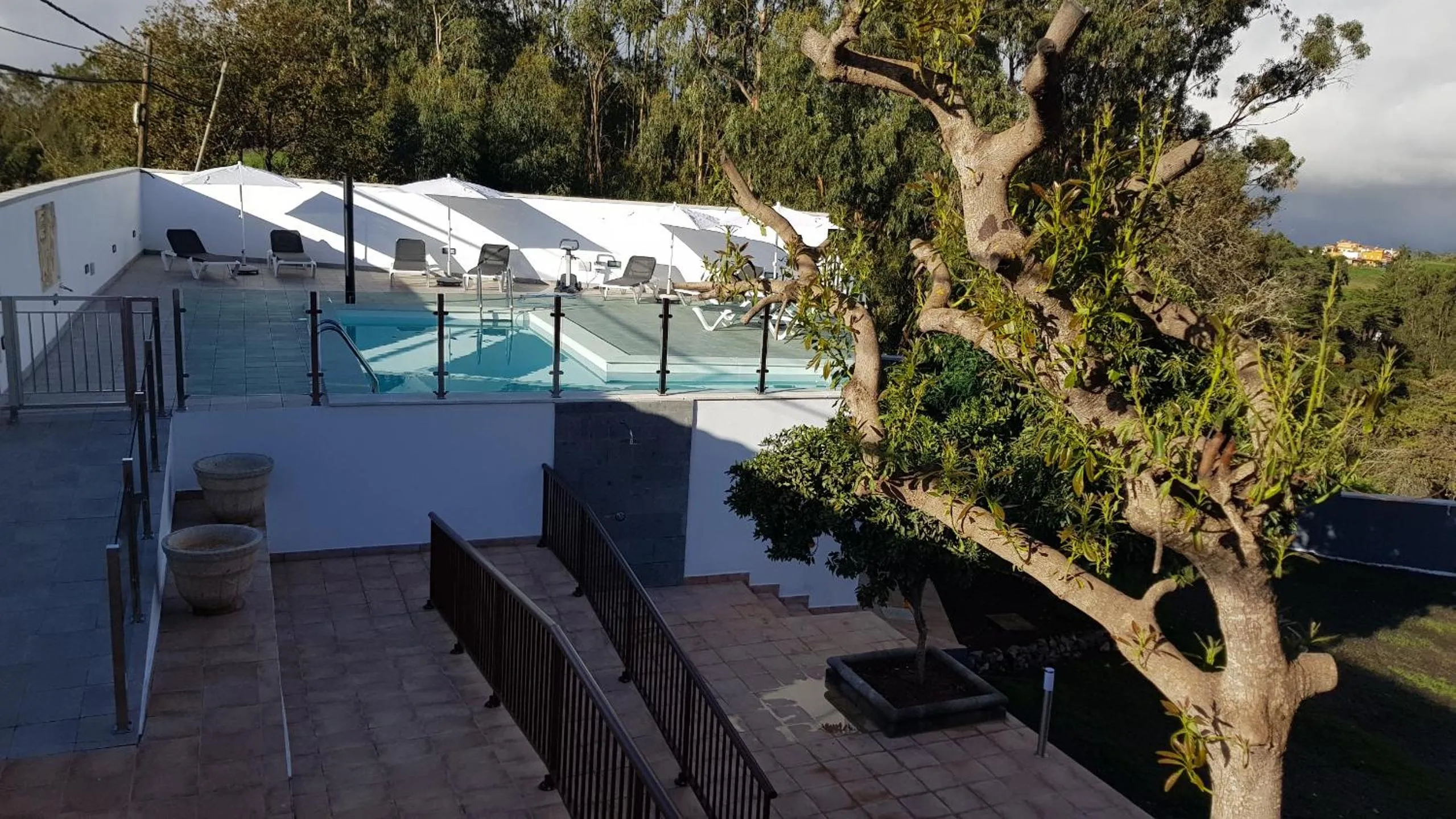 Pool view in Casitas Gutiérrez