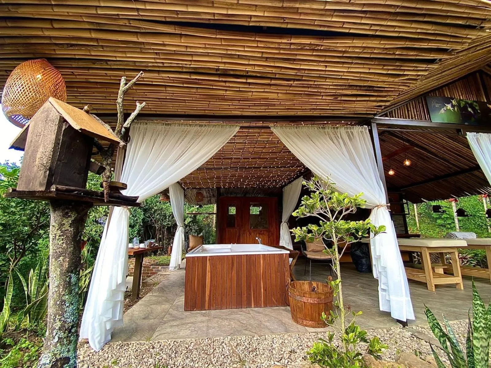 Sauna in Natubri Ecohotel