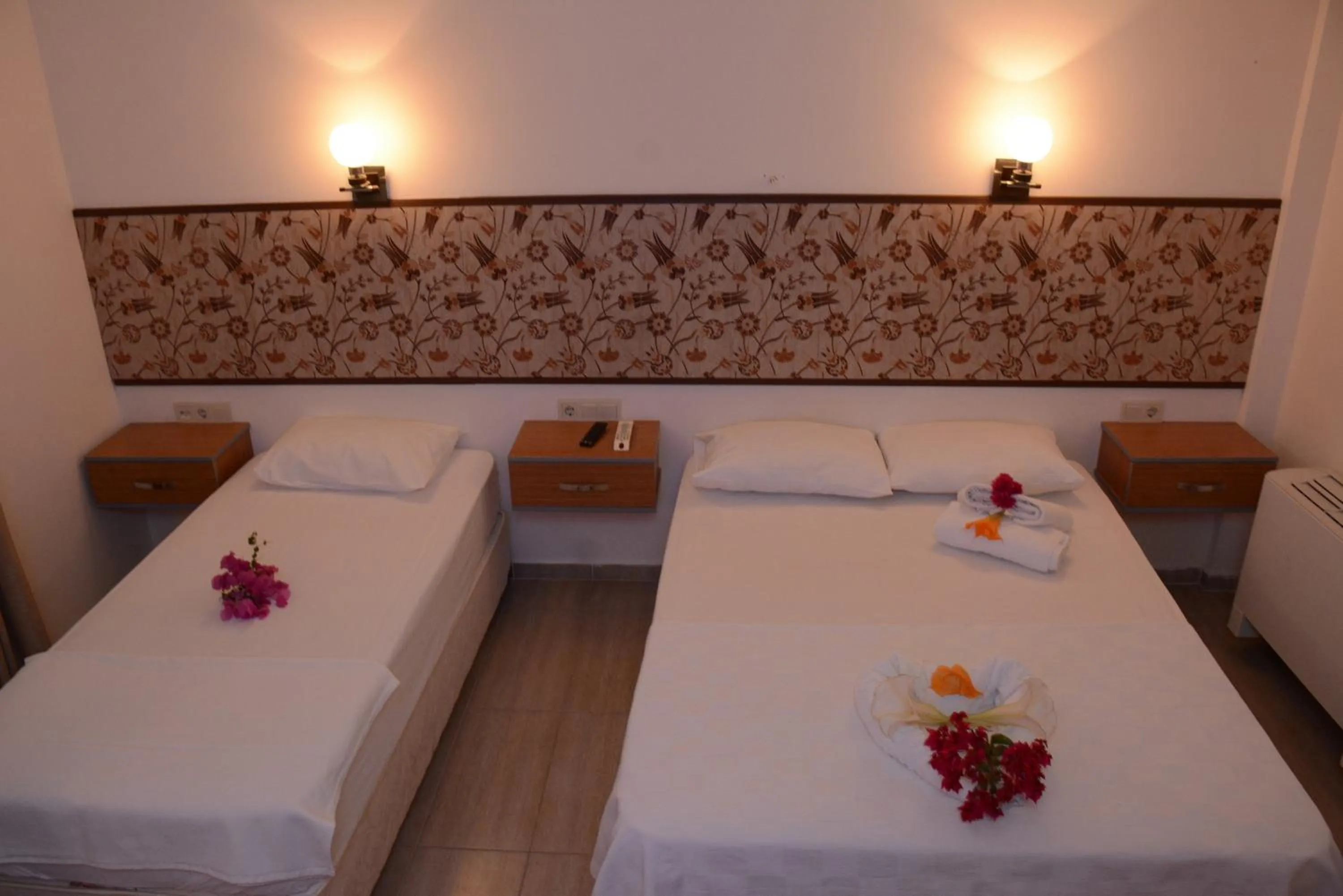 Bed in Manolya Hotel