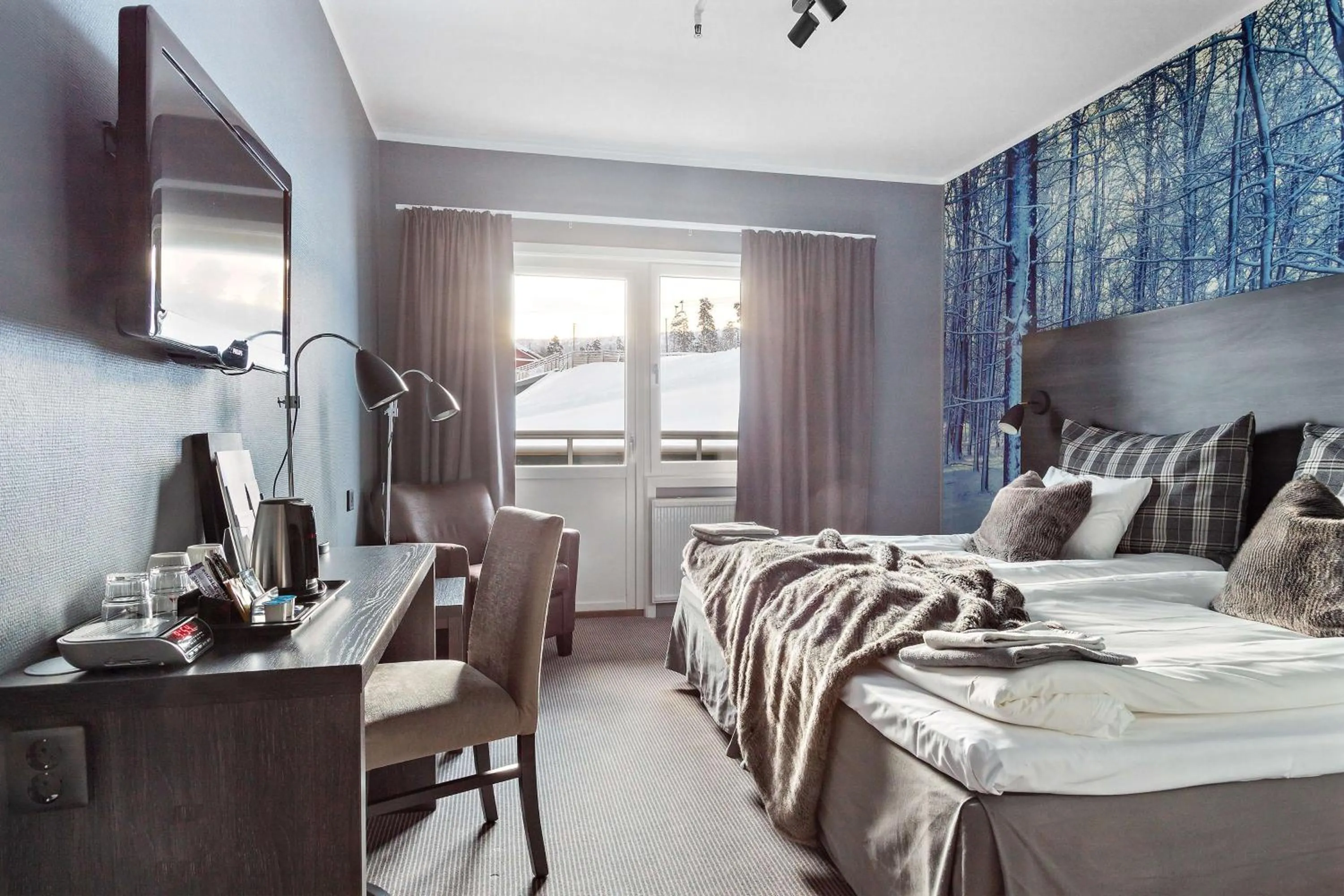 Bed in Stoten Ski Hotel