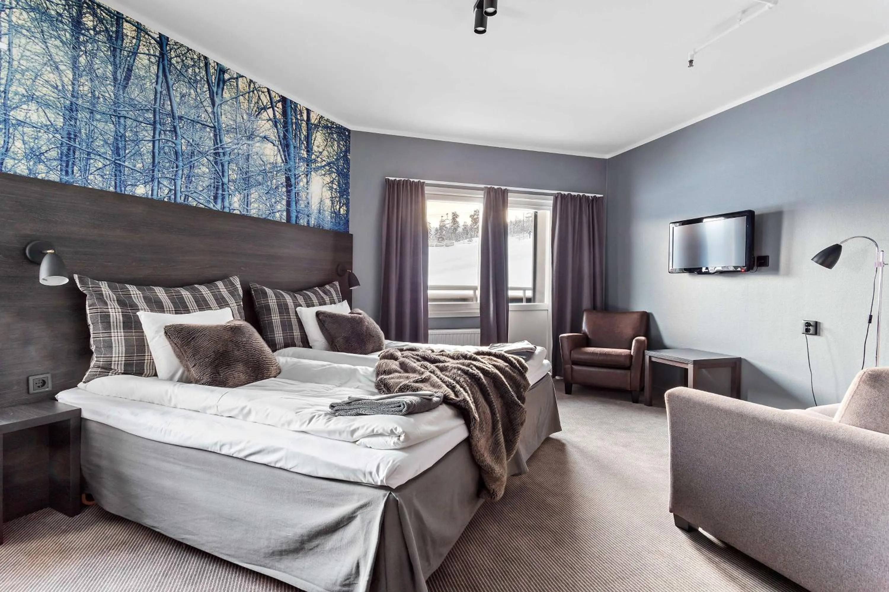 Bed in Stoten Ski Hotel