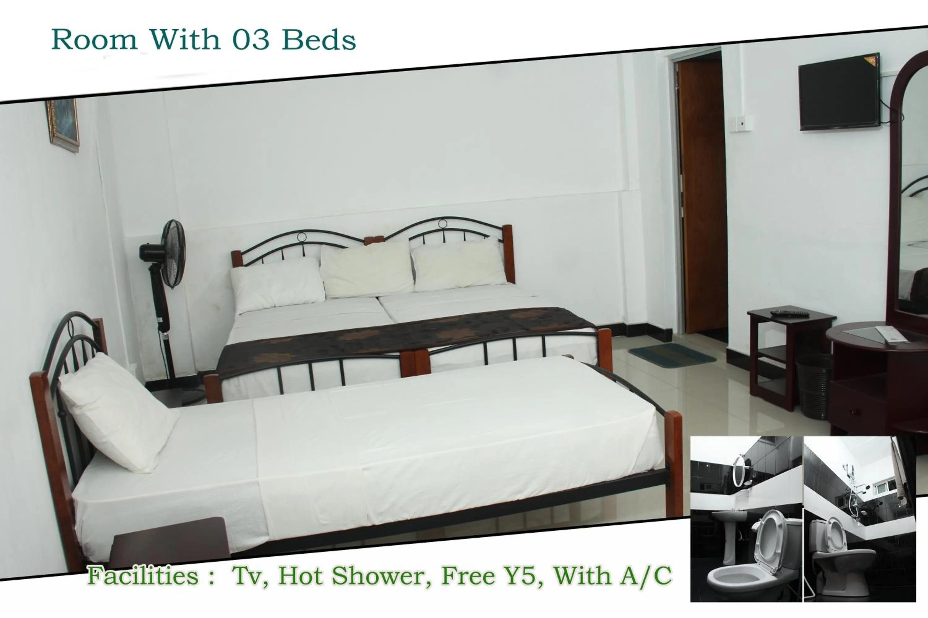 Bed in Charlton Kandy City Rest