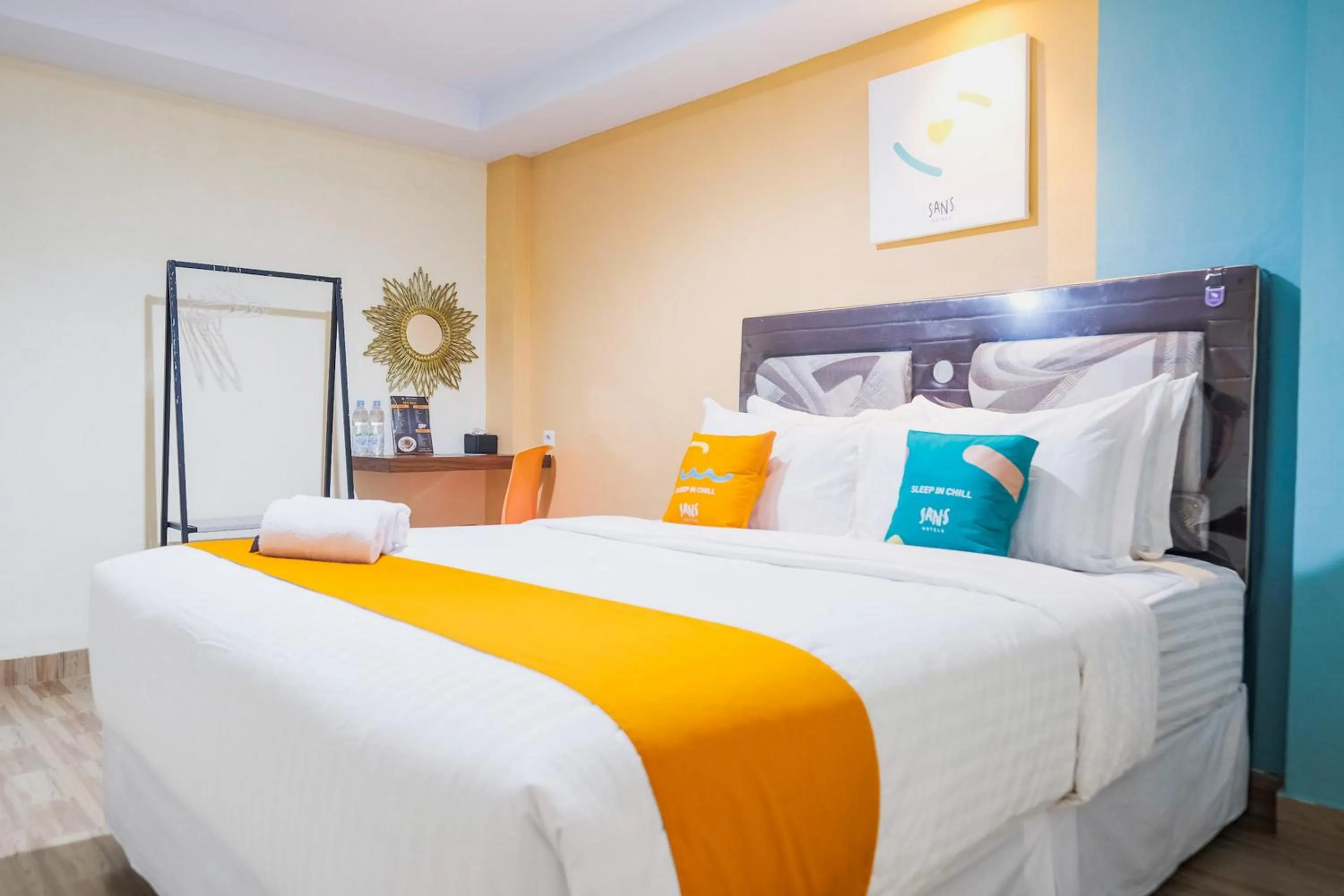 Bedroom, Bed in Sans Hotel Cemara Asri Medan