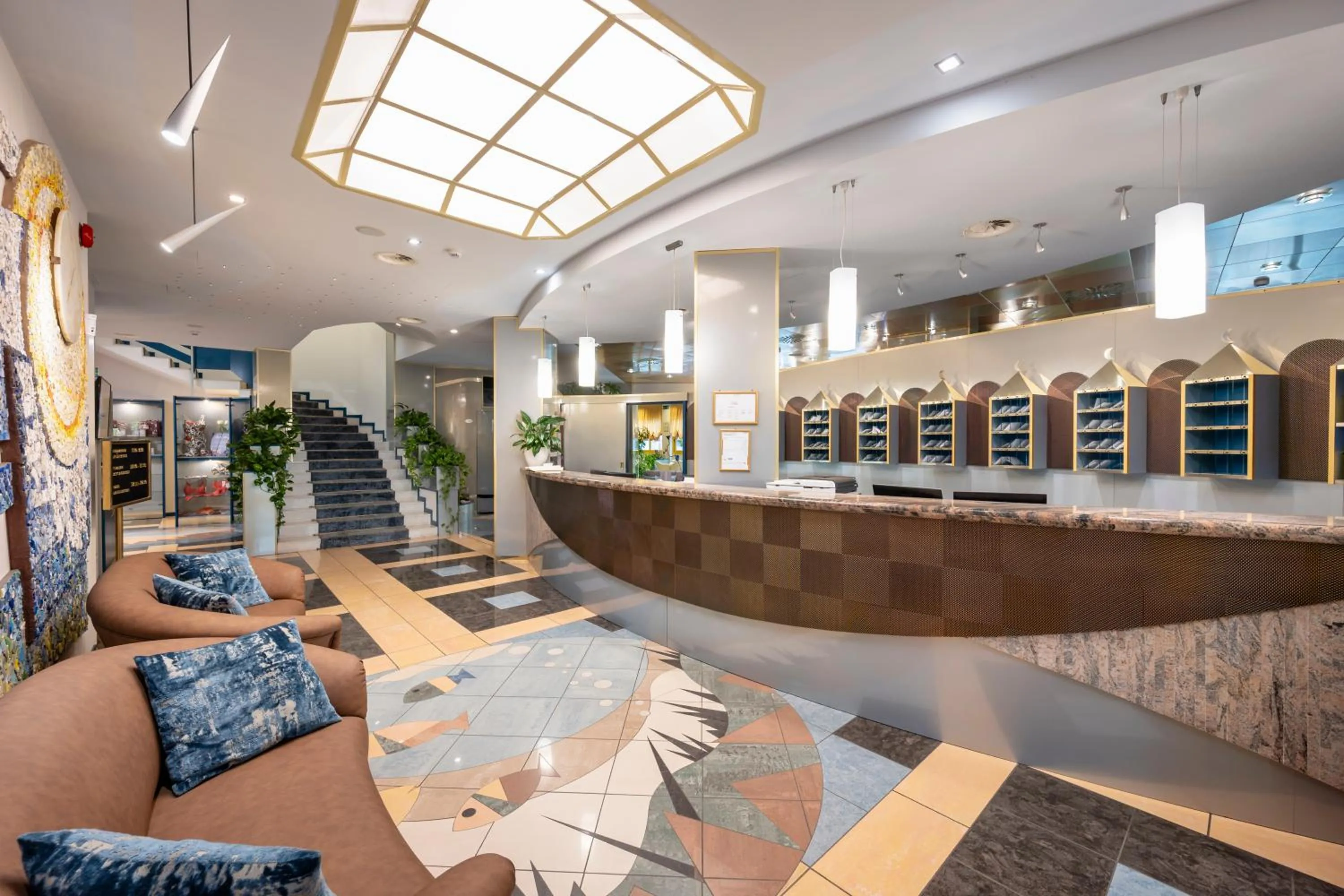 Lobby or reception in Hotel Luna