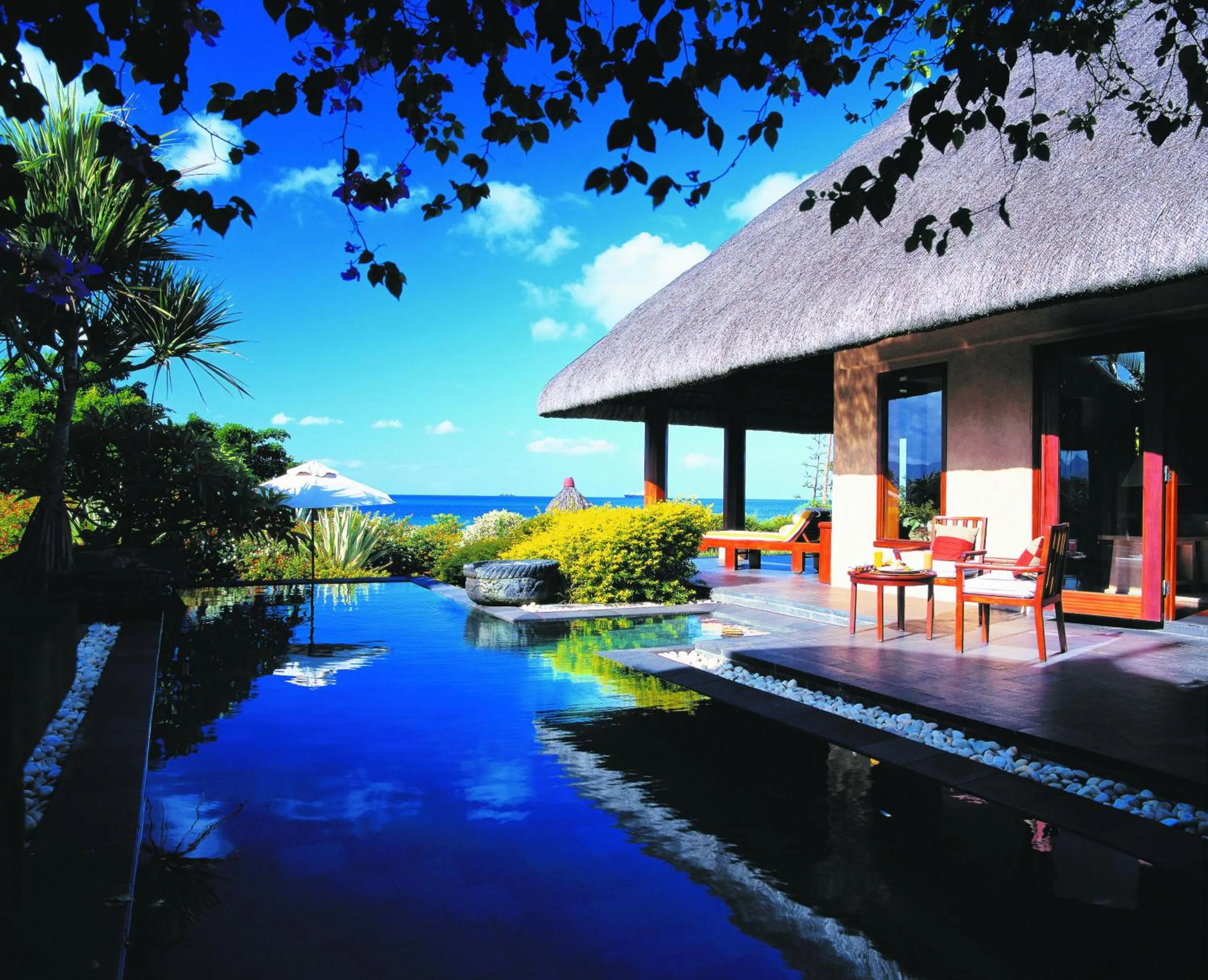 Patio in The Oberoi Beach Resort, Mauritius