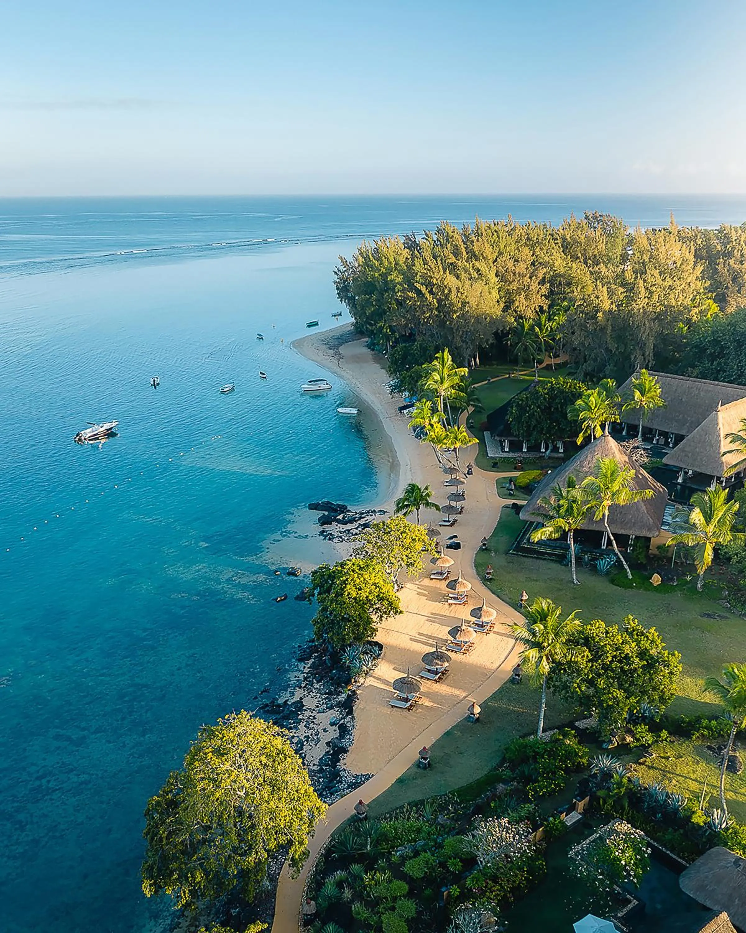 Natural landscape in The Oberoi Beach Resort, Mauritius