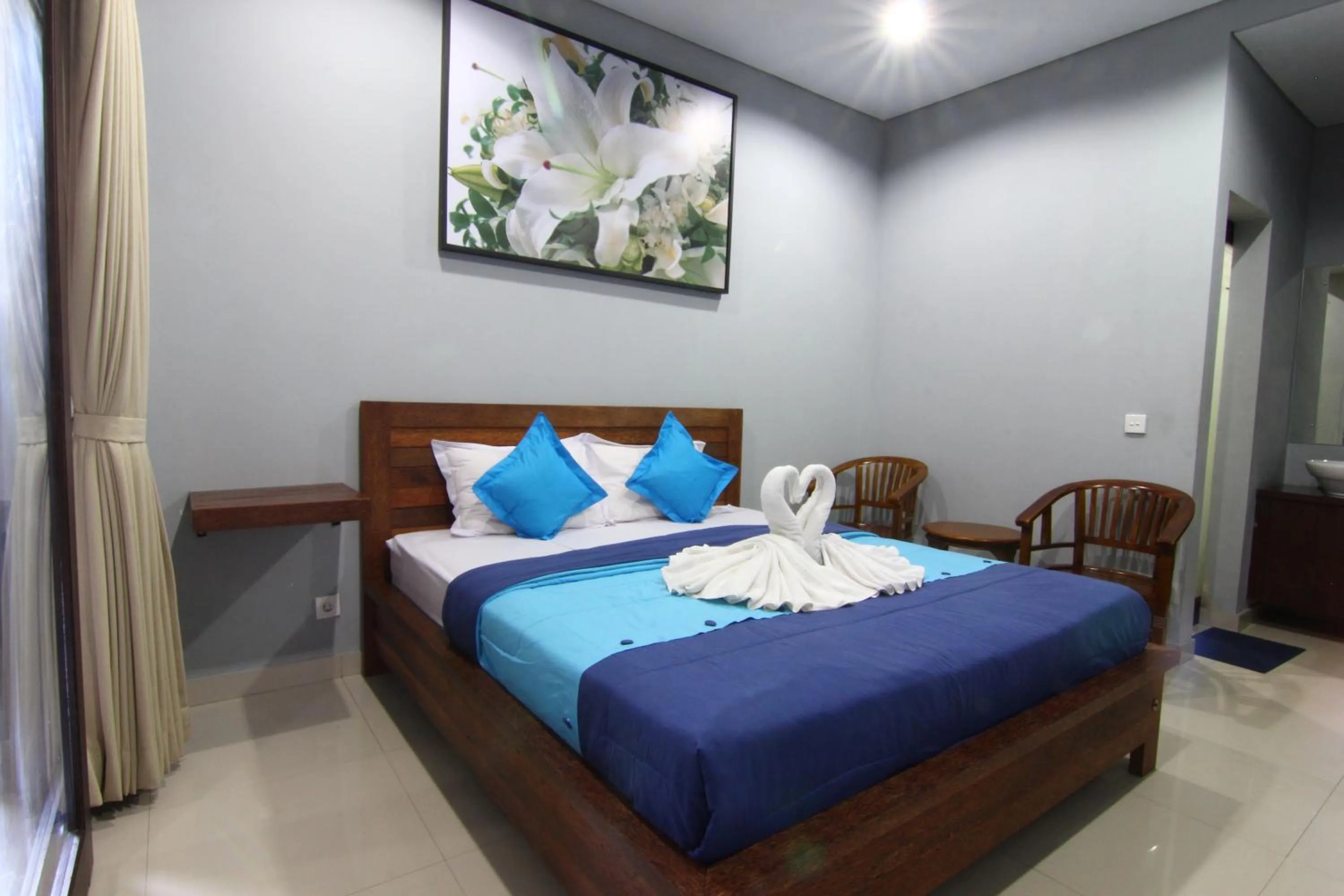 Photo of the whole room, Bed in Radha Homestay