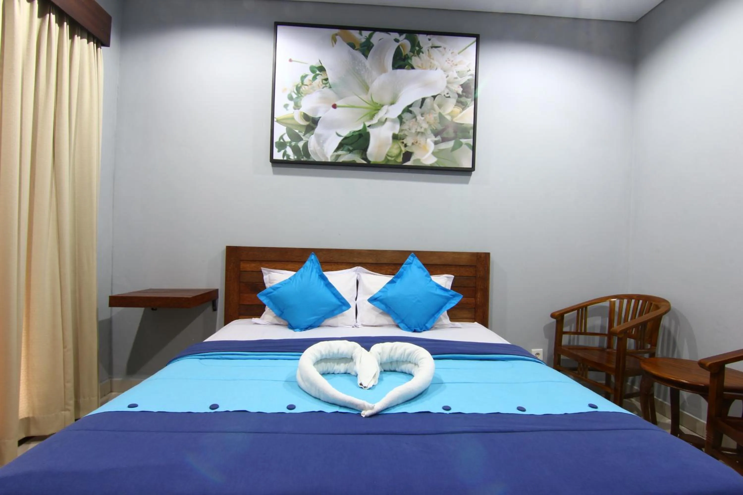 Bed in Radha Homestay
