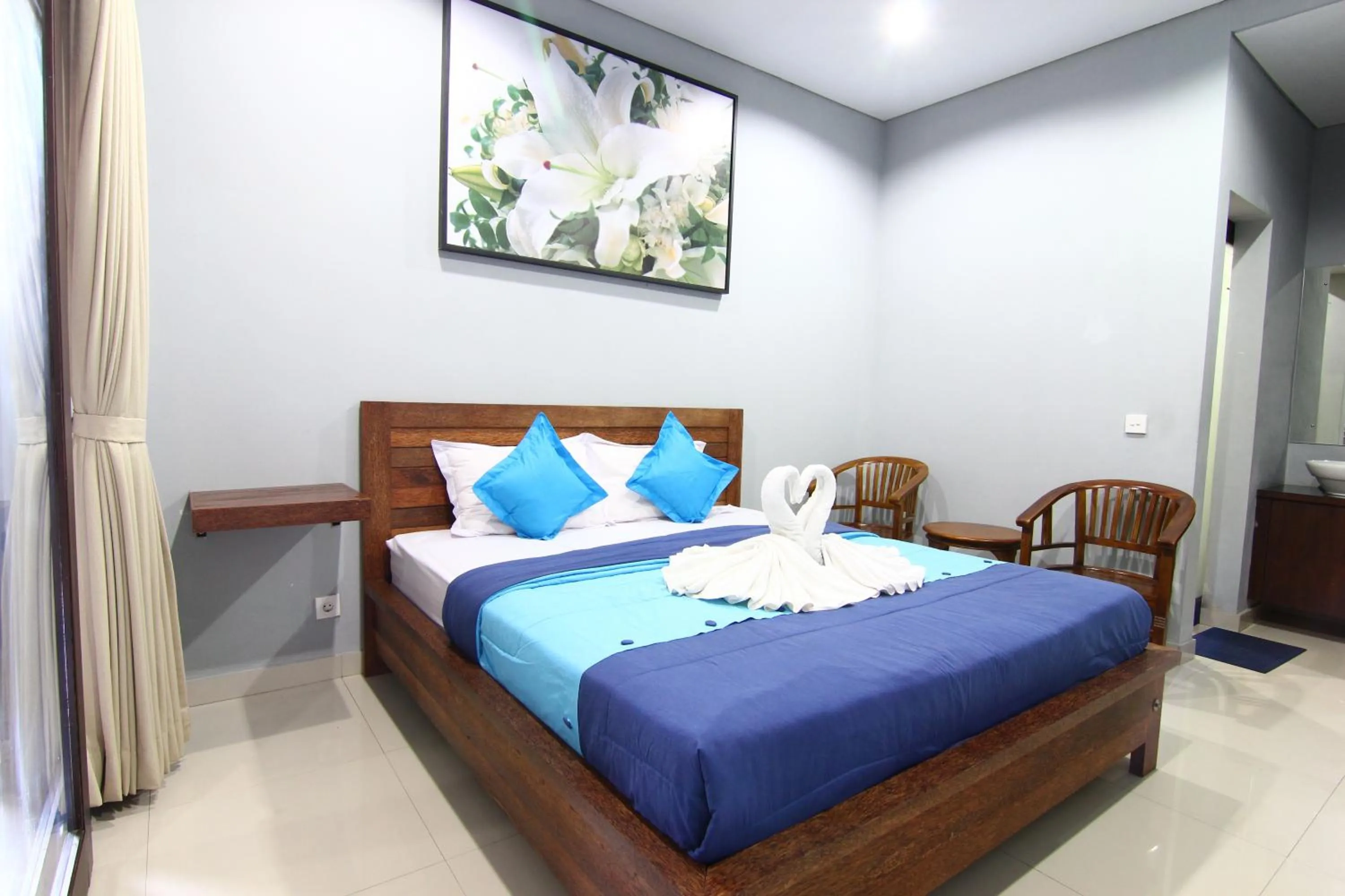 Photo of the whole room, Bed in Radha Homestay