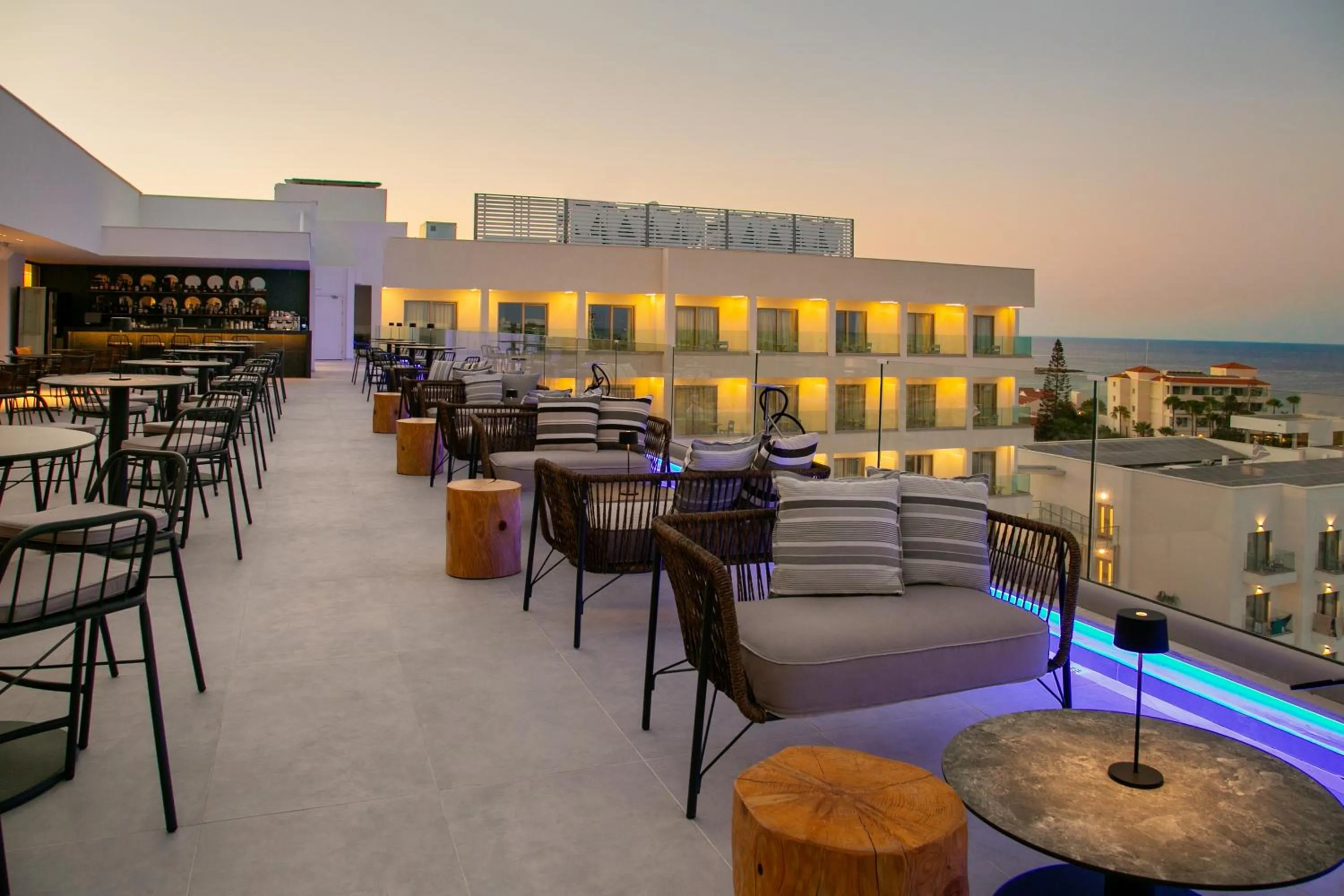 Lounge or bar in Atlantica Aqua Blue