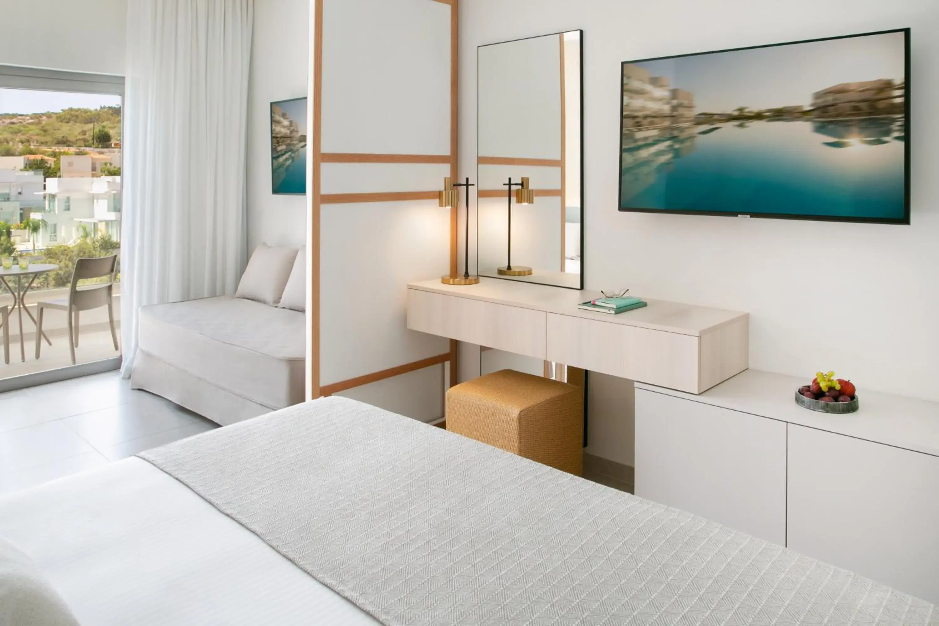 Bedroom, Bed in Atlantica Aqua Blue Bedroom, Bed in Atlantica Aqua Blue