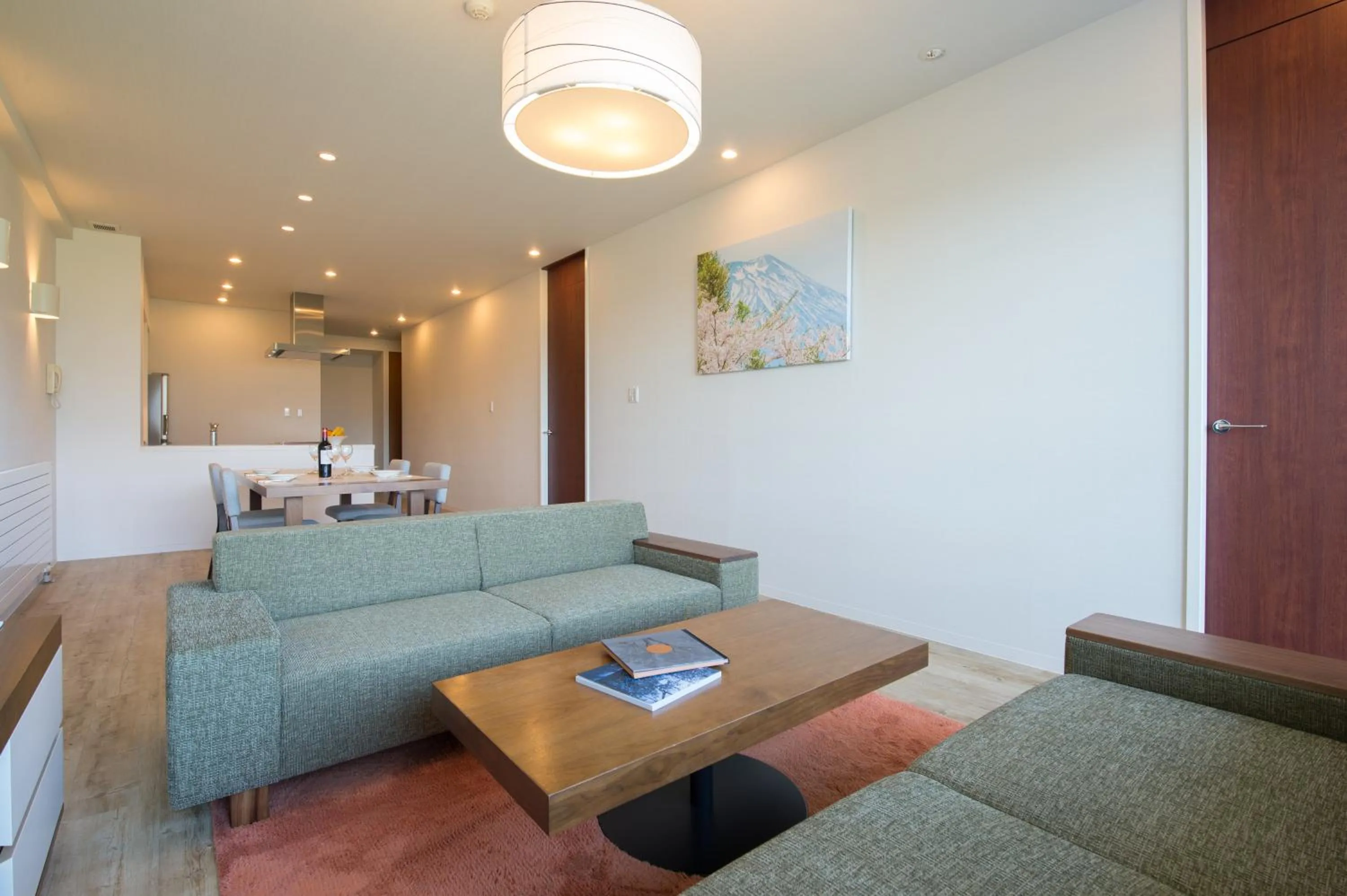 Living room in Niseko Landmark View