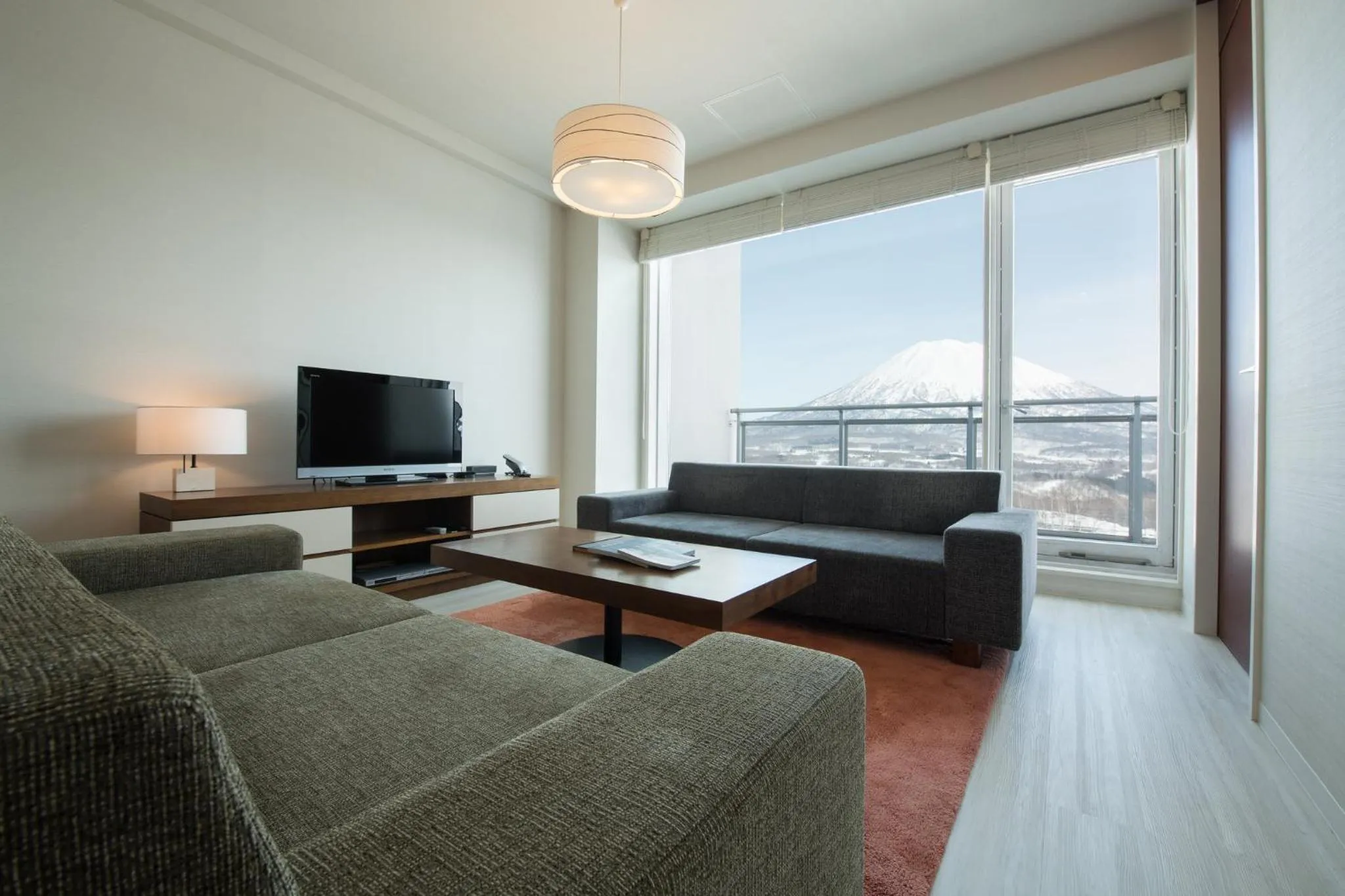 Living room in Niseko Landmark View