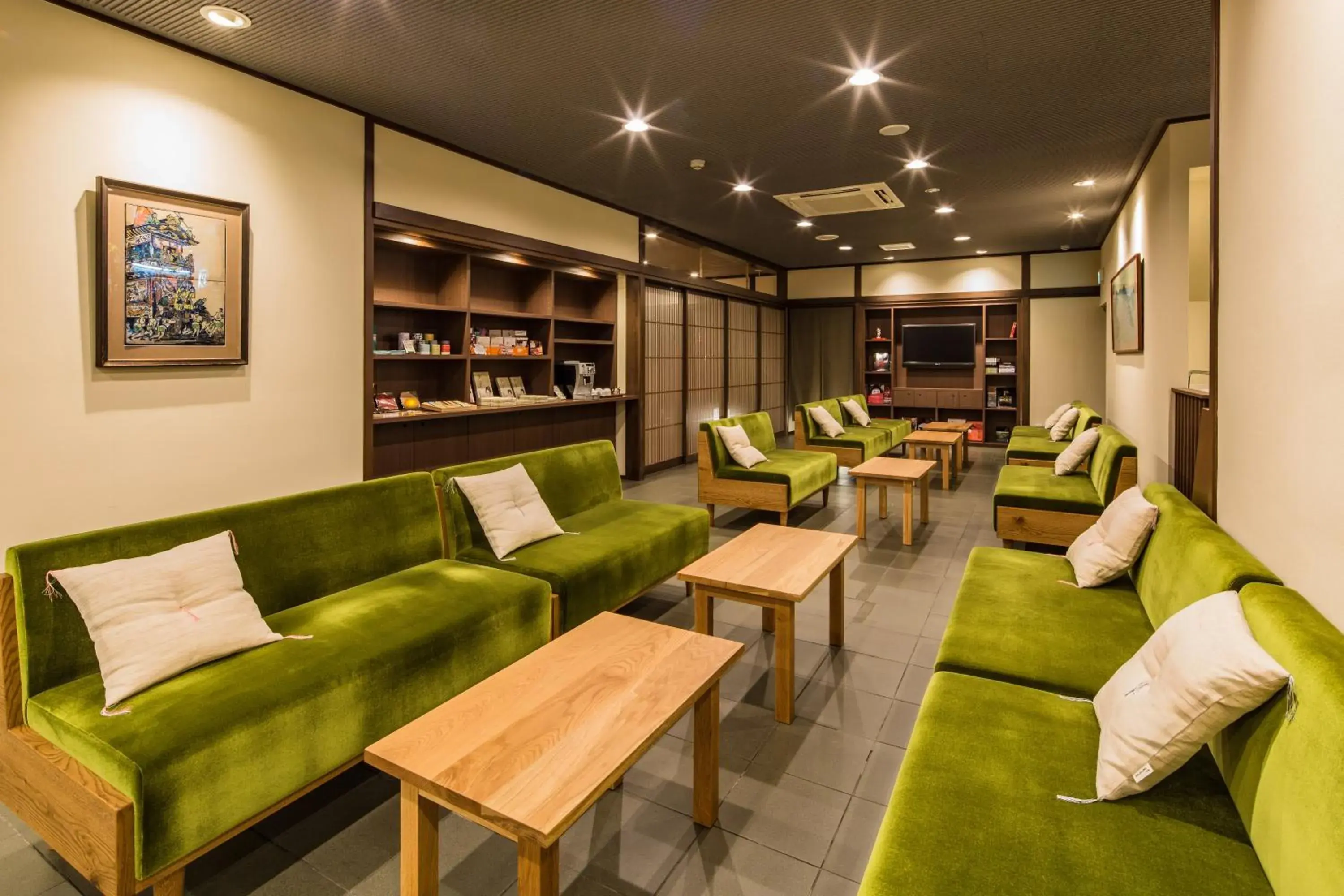 Lobby or reception in Ryokan Ryokufuso Lobby or reception in Ryokan Ryokufuso