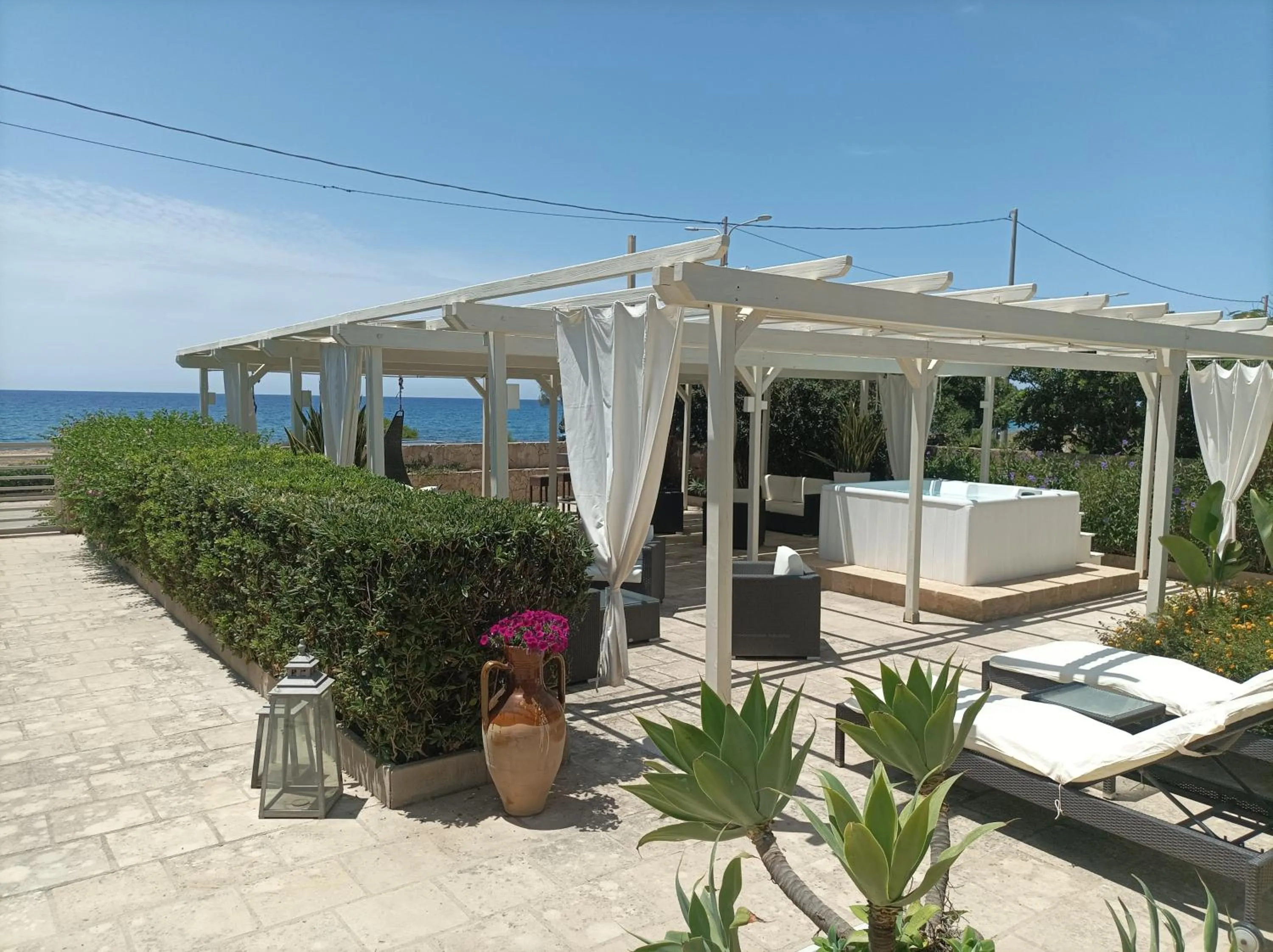 Garden view in La Giara Resort