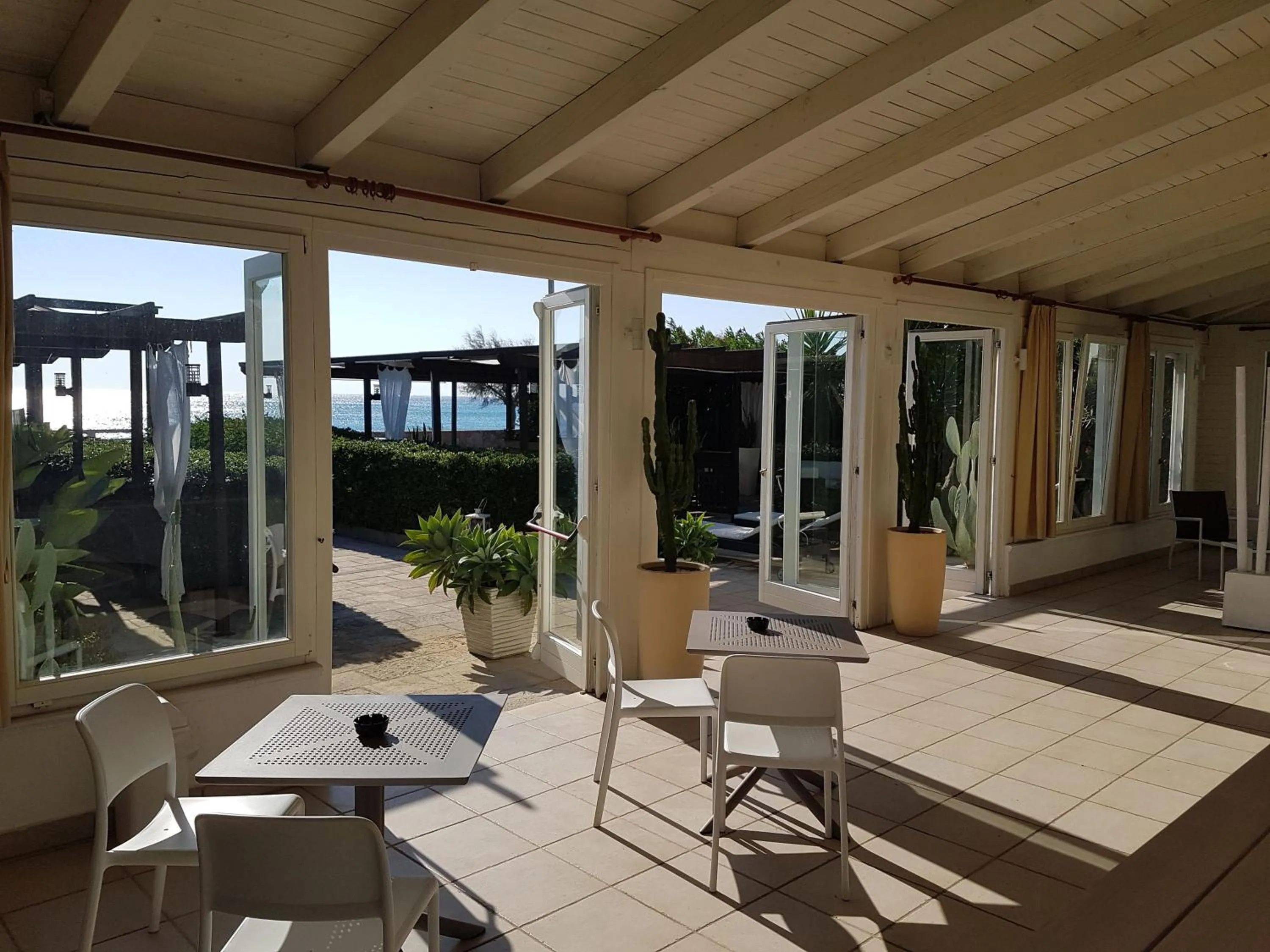 Patio in La Giara Resort