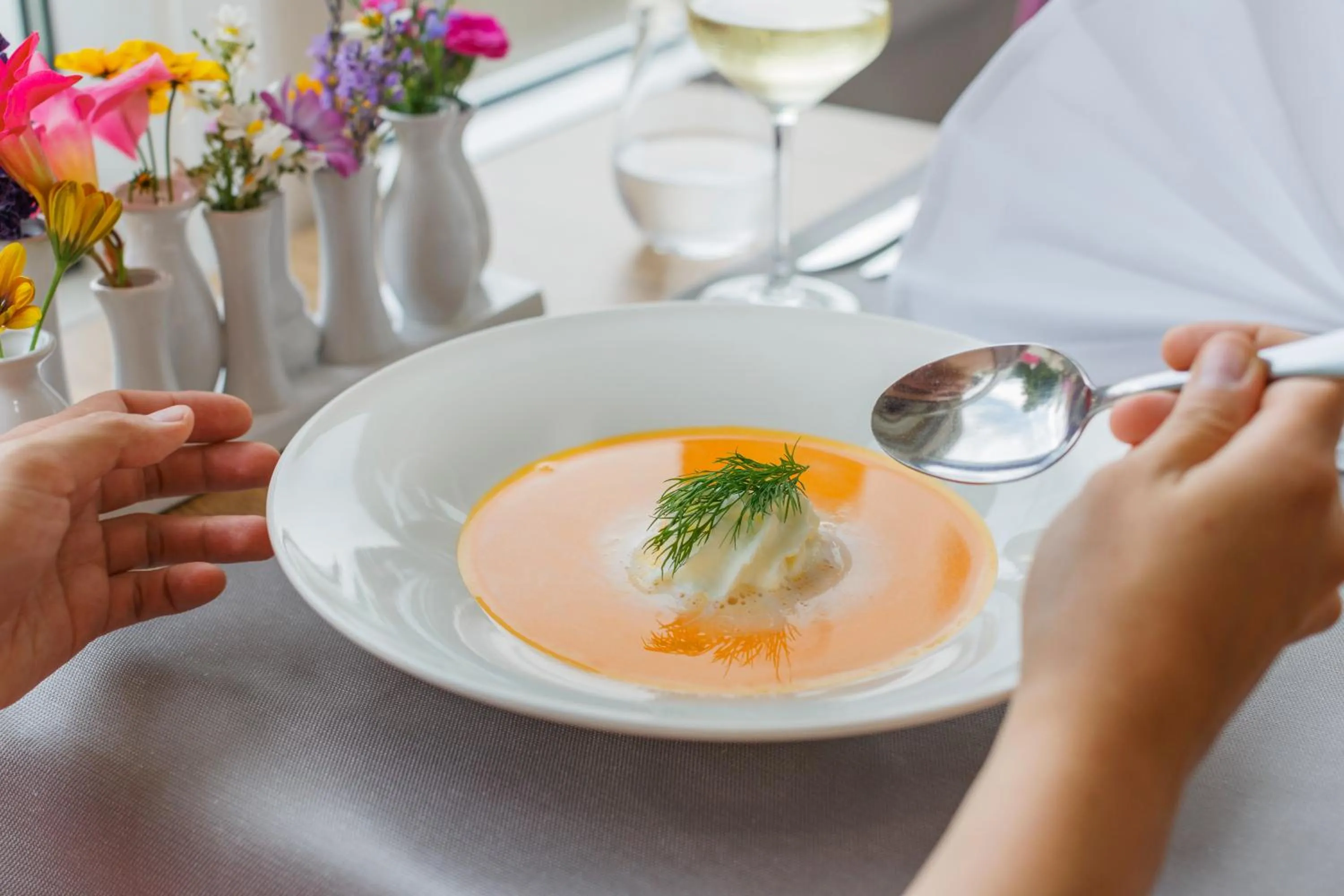 Food close-up in Eden Hotel