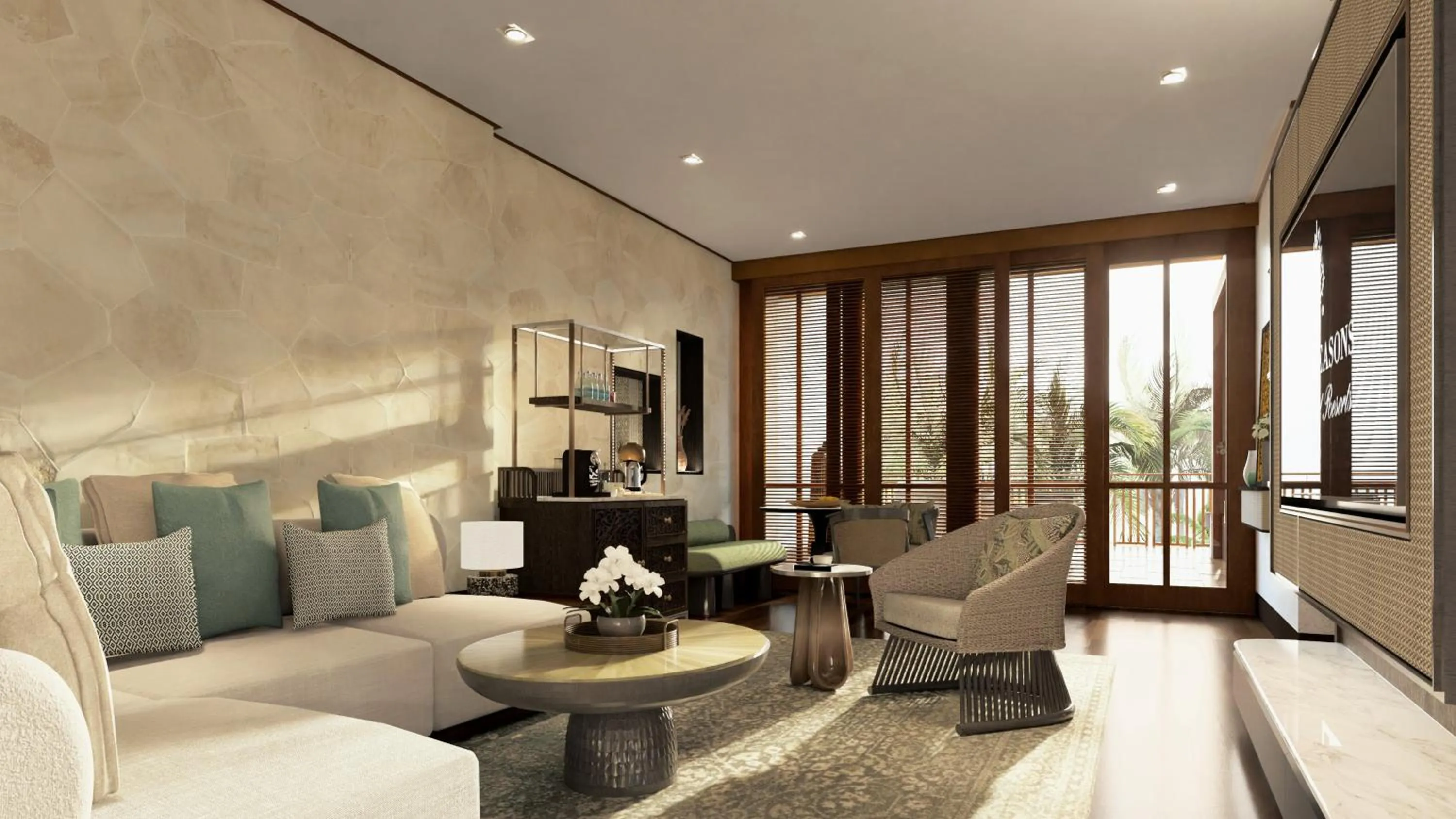 Living room in Four Seasons Resort Bali at Sayan