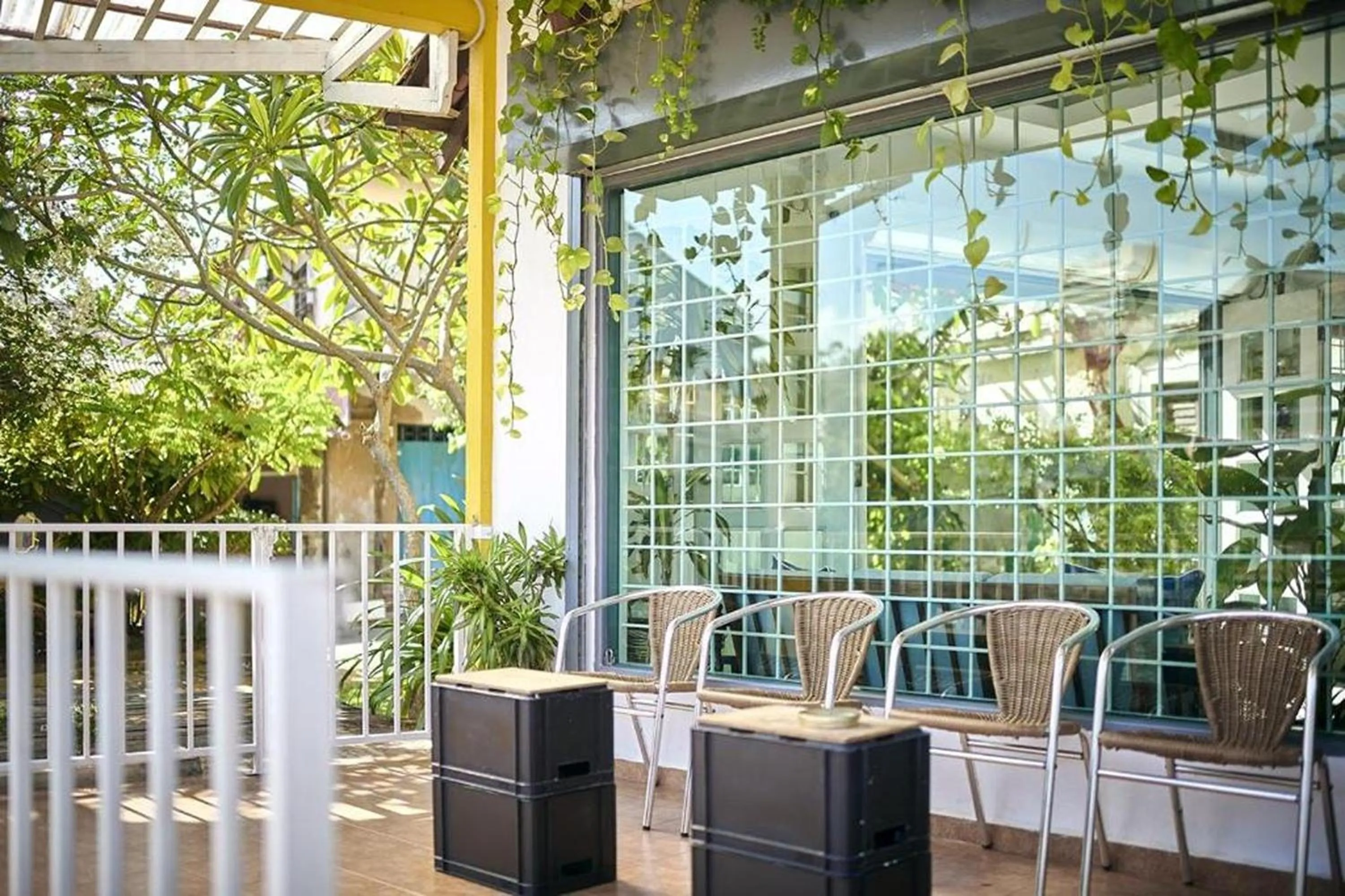 Balcony/Terrace in Sleepy Nomad Hostel