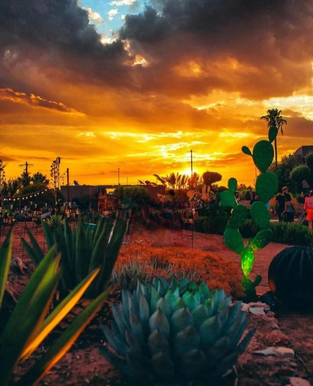 Sunset in La Perle de l'Atlas by Golf Resort