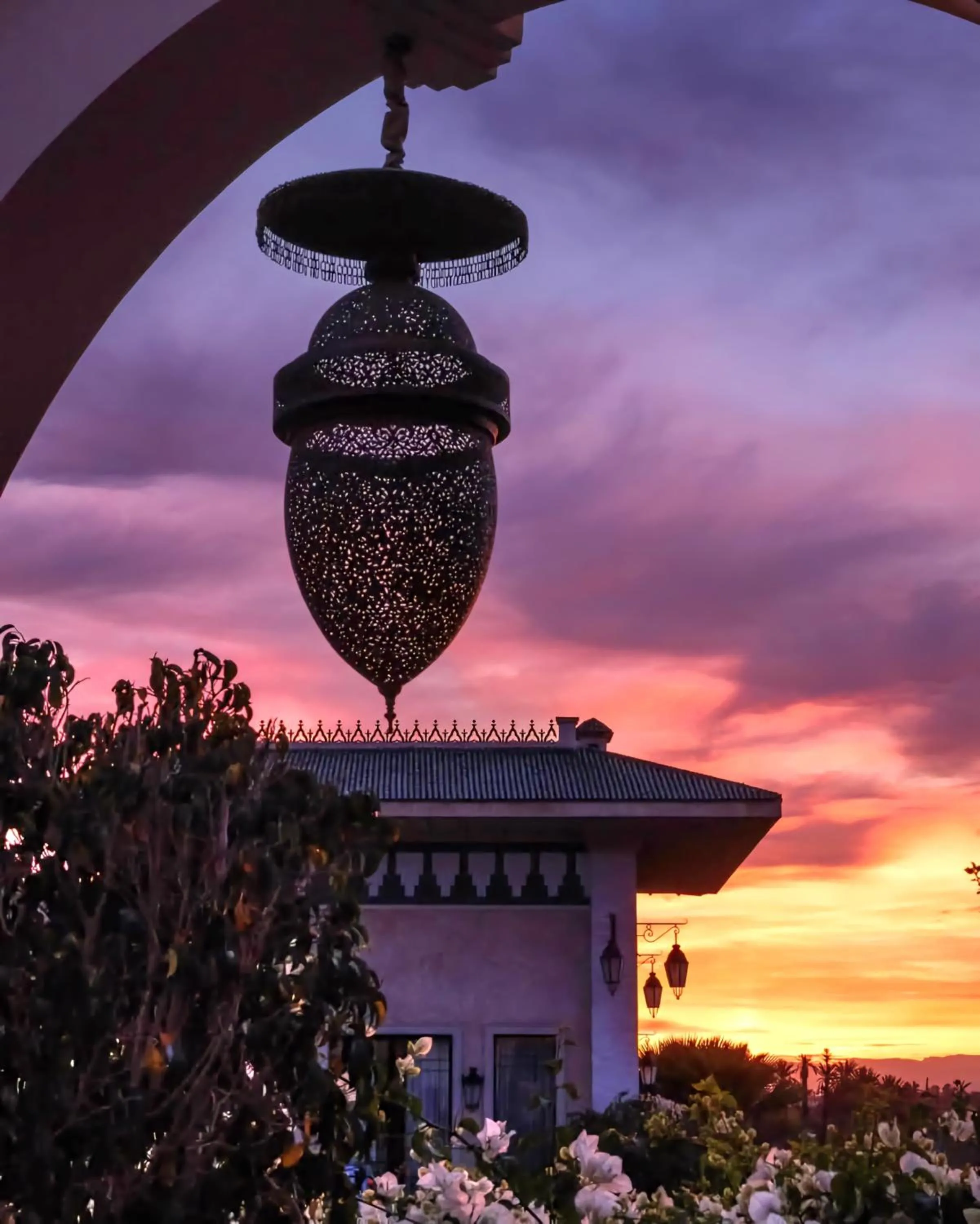 Sunset in La Perle de l'Atlas by Golf Resort