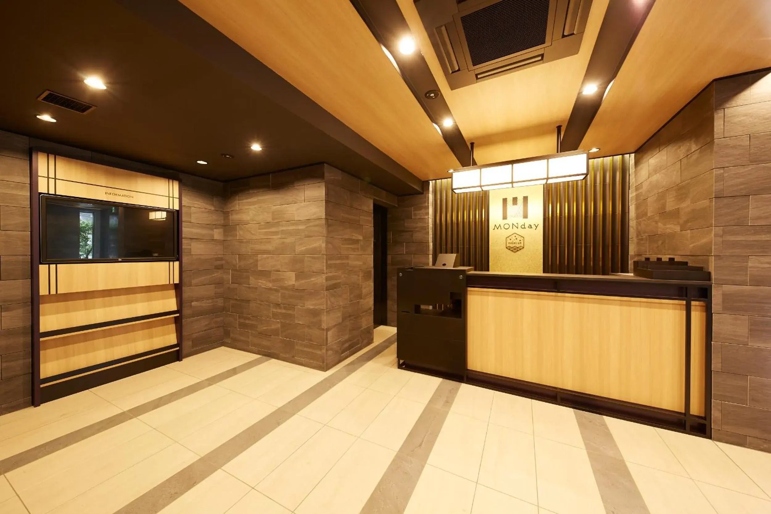 Lobby or reception, Bed in MONday Apart Premium UENO OKACHIMACHI Lobby or reception, Bed in MONday Apart Premium UENO OKACHIMACHI