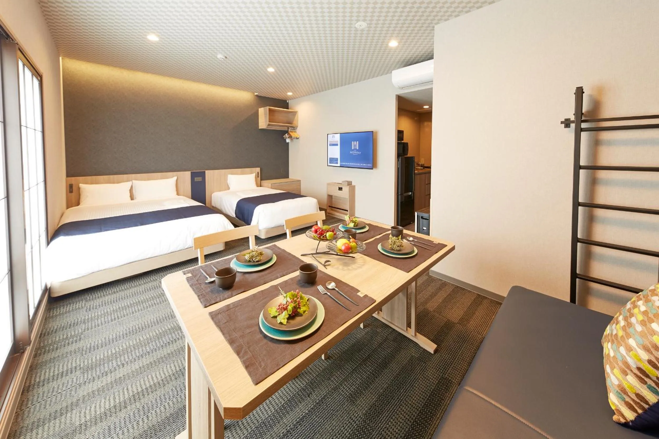 Bed in MONday Apart Premium UENO OKACHIMACHI