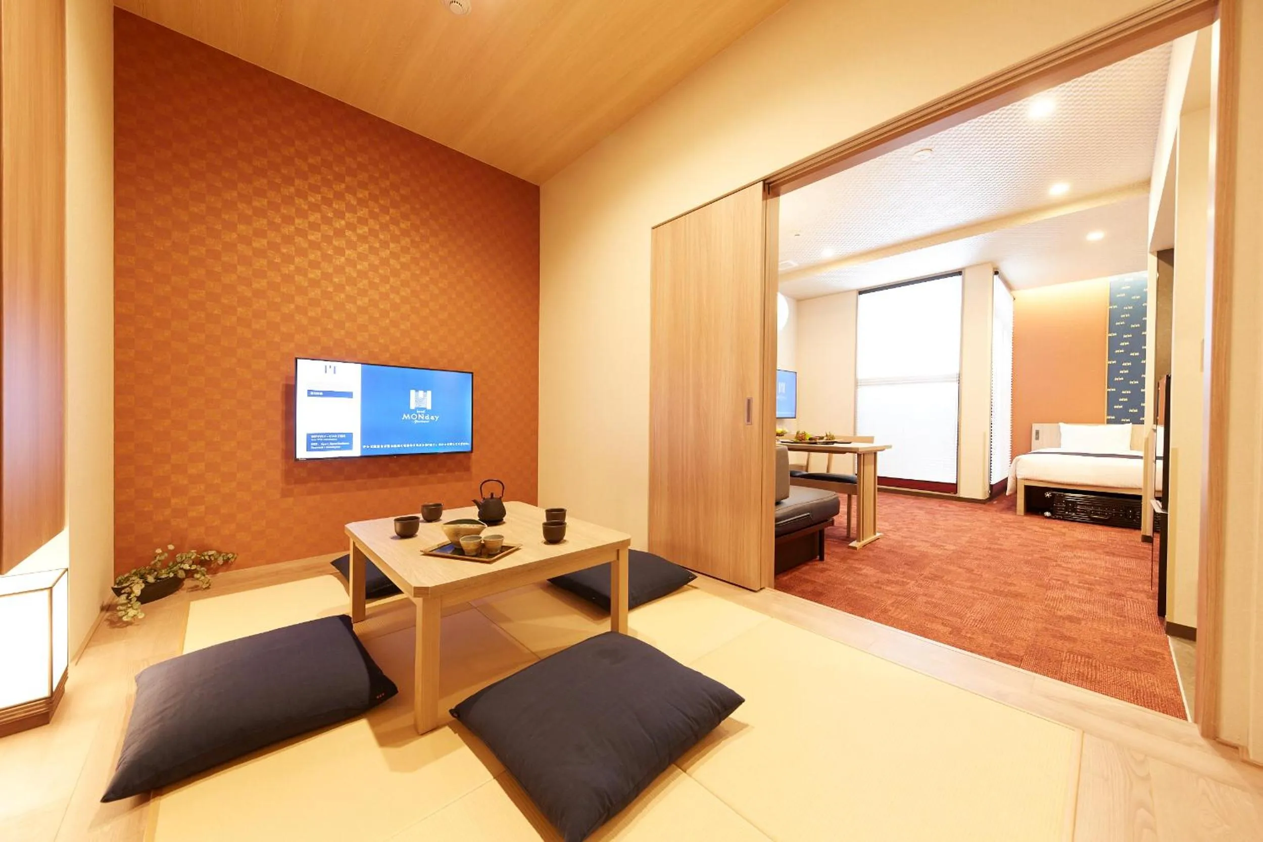 Bed in MONday Apart Premium KYOTO Station