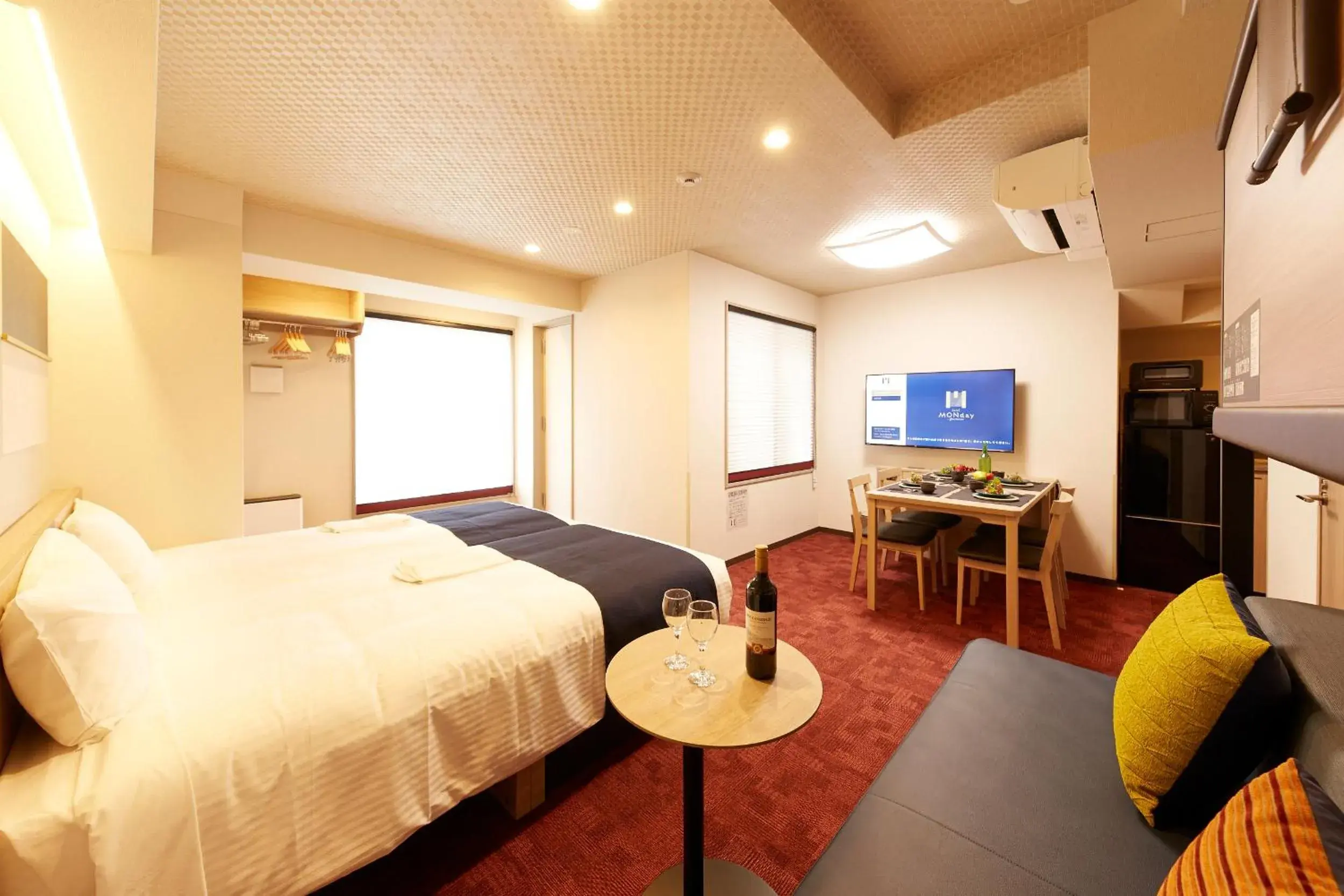 Photo of the whole room, Bed in MONday Apart Premium KYOTO Station Photo of the whole room, Bed in MONday Apart Premium KYOTO Station