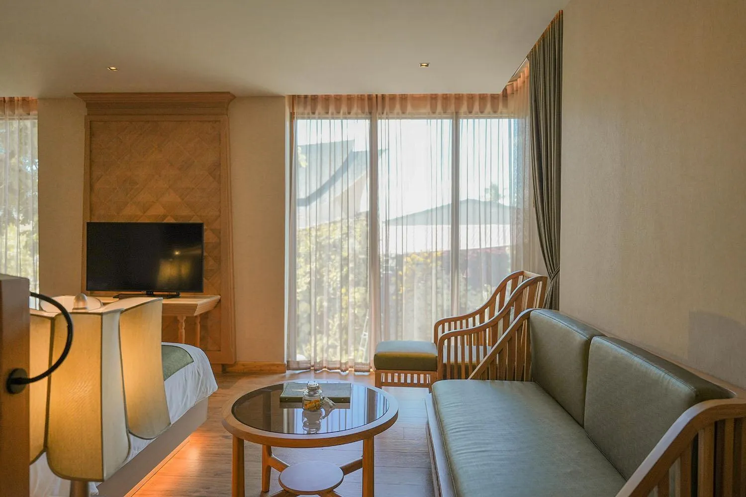 Seating area in W1Bangkoknoi Hotel