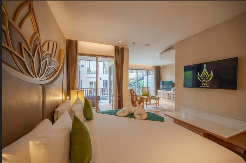 Bedroom, Bed in W1Bangkoknoi Hotel