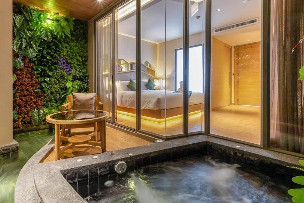 Photo of the whole room, Bed in W1Bangkoknoi Hotel