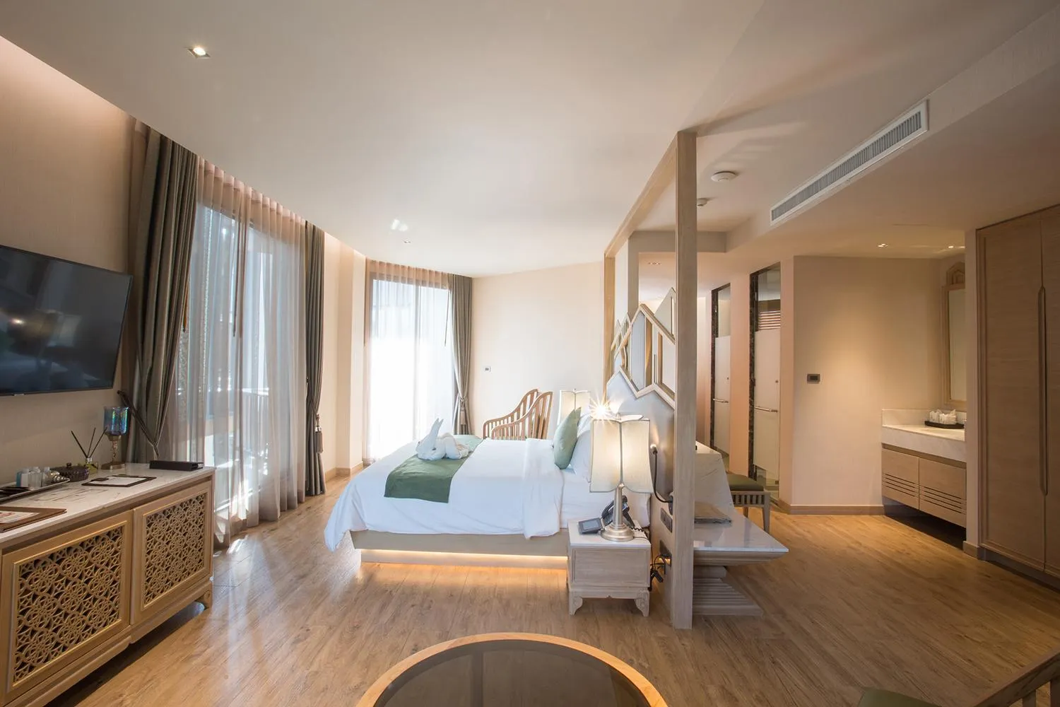 Photo of the whole room, Bed in W1Bangkoknoi Hotel