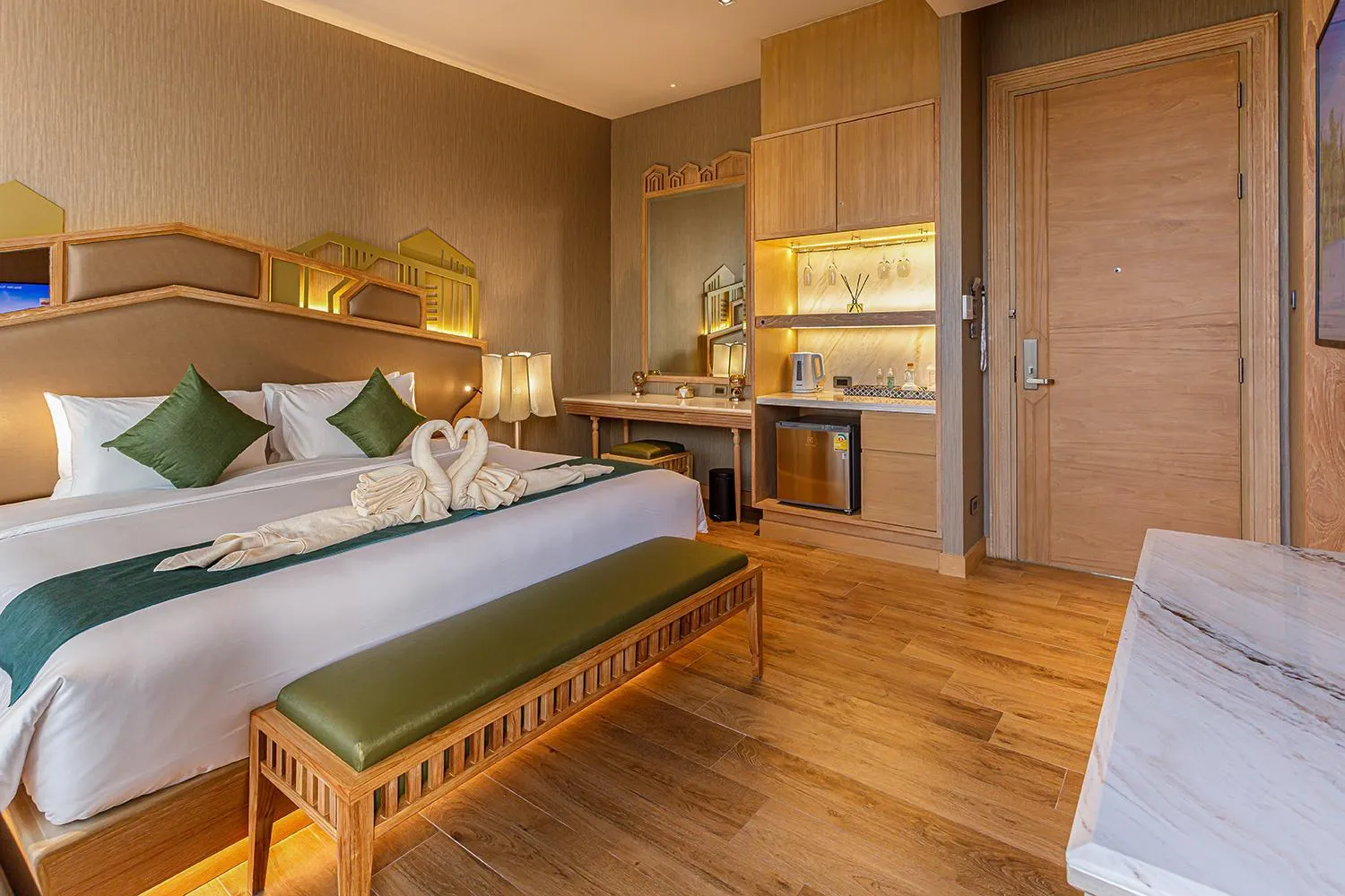 Bed in W1Bangkoknoi Hotel