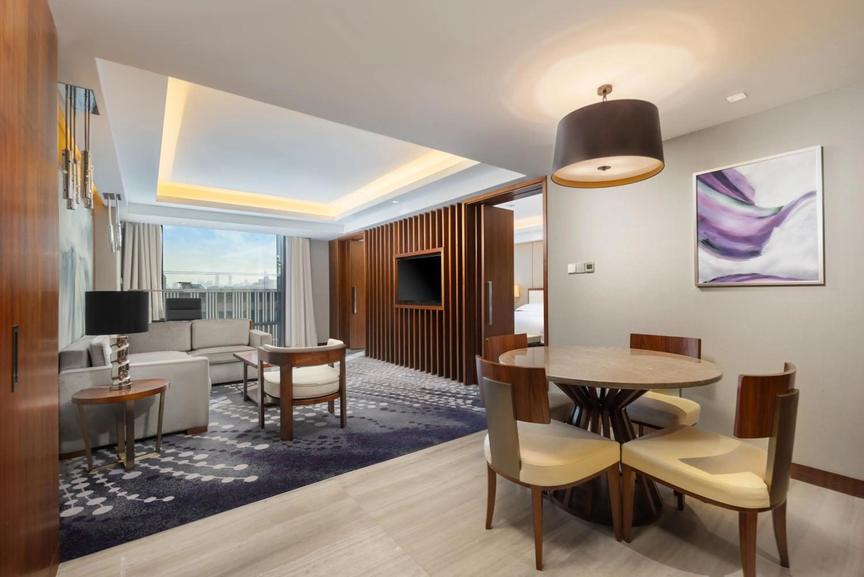 Living room in Intercontinental Jinan City Center by IHG