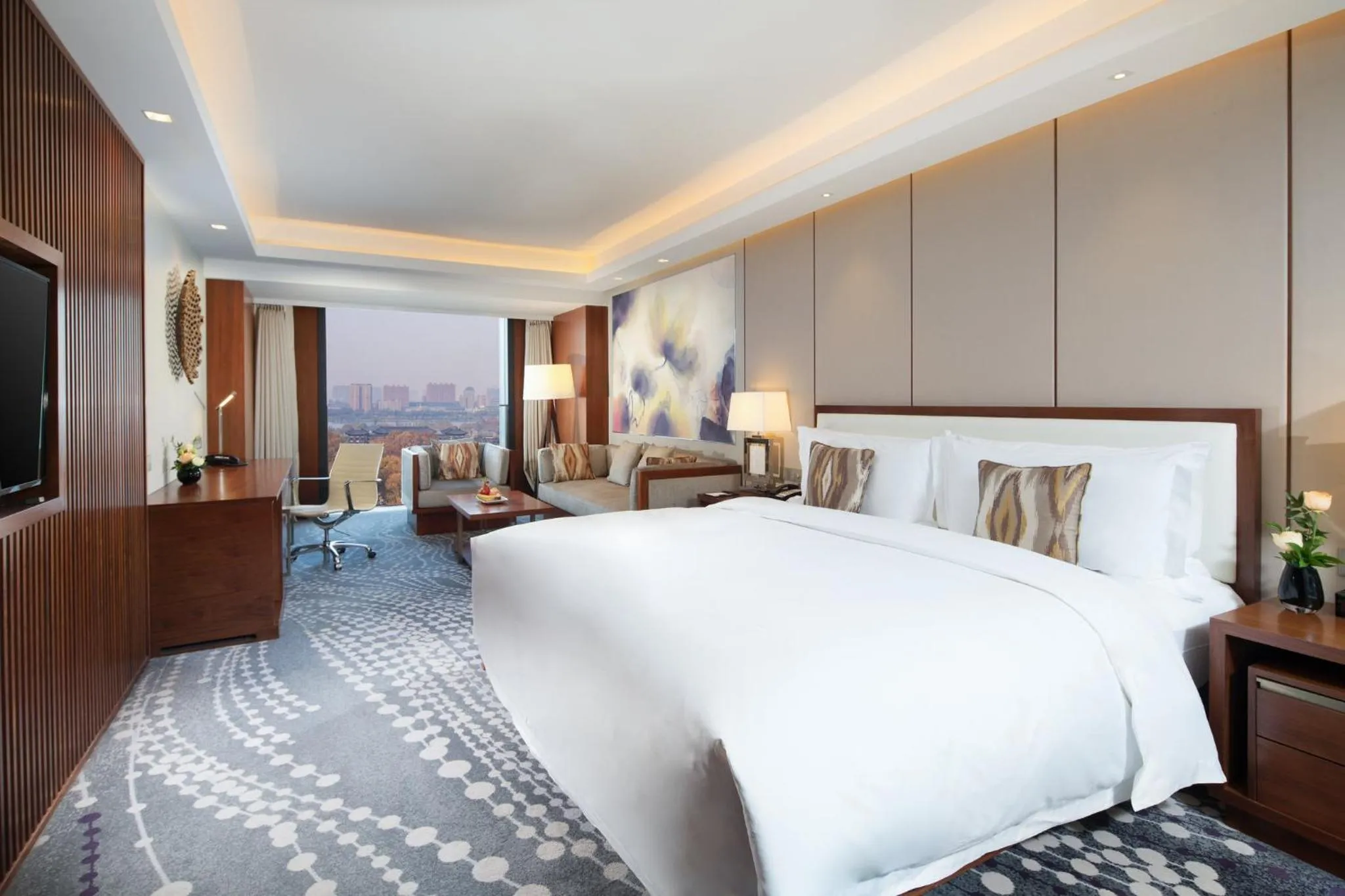 Photo of the whole room, Bed in Intercontinental Jinan City Center by IHG