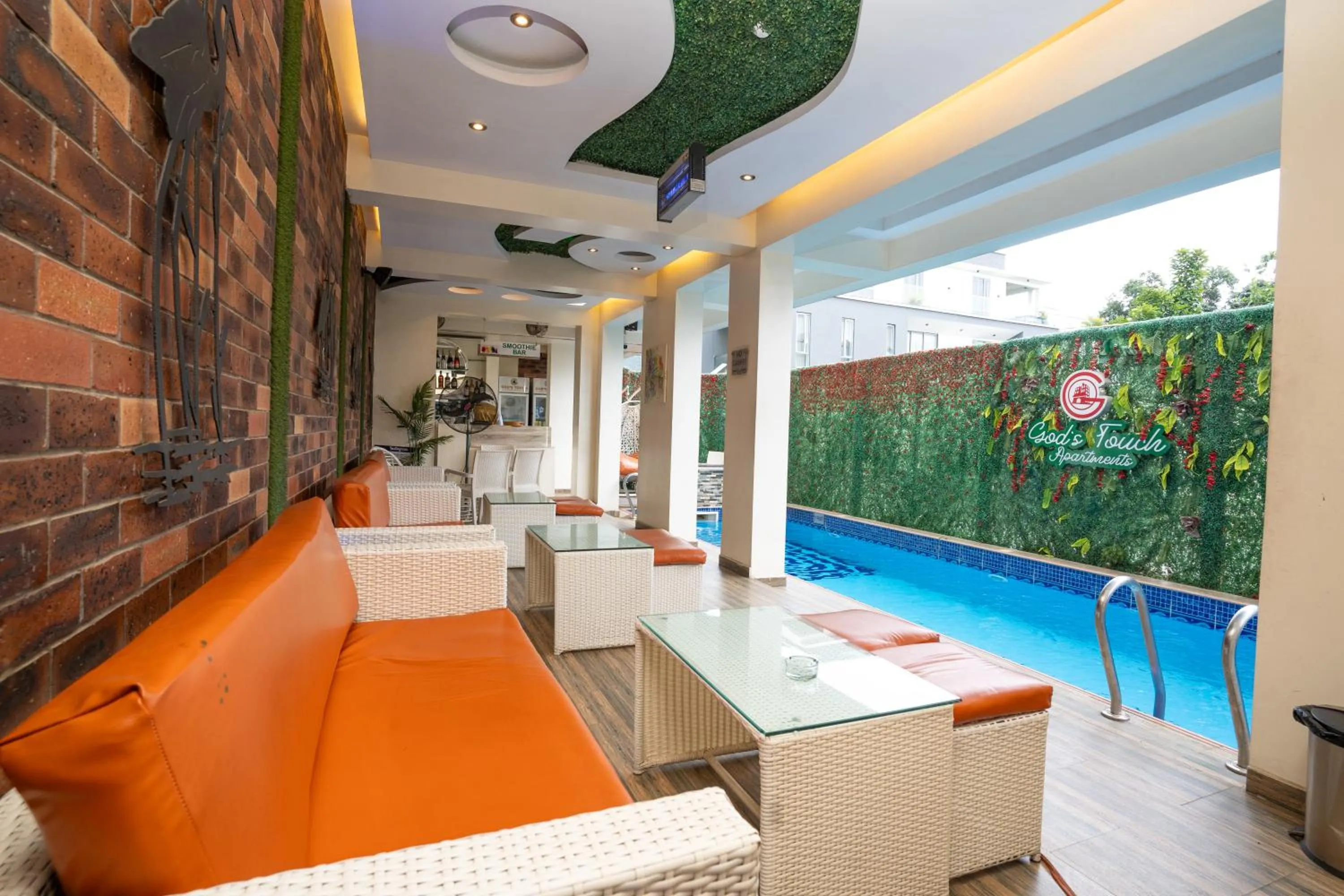 Swimming pool in God's Touch Apartments Signature