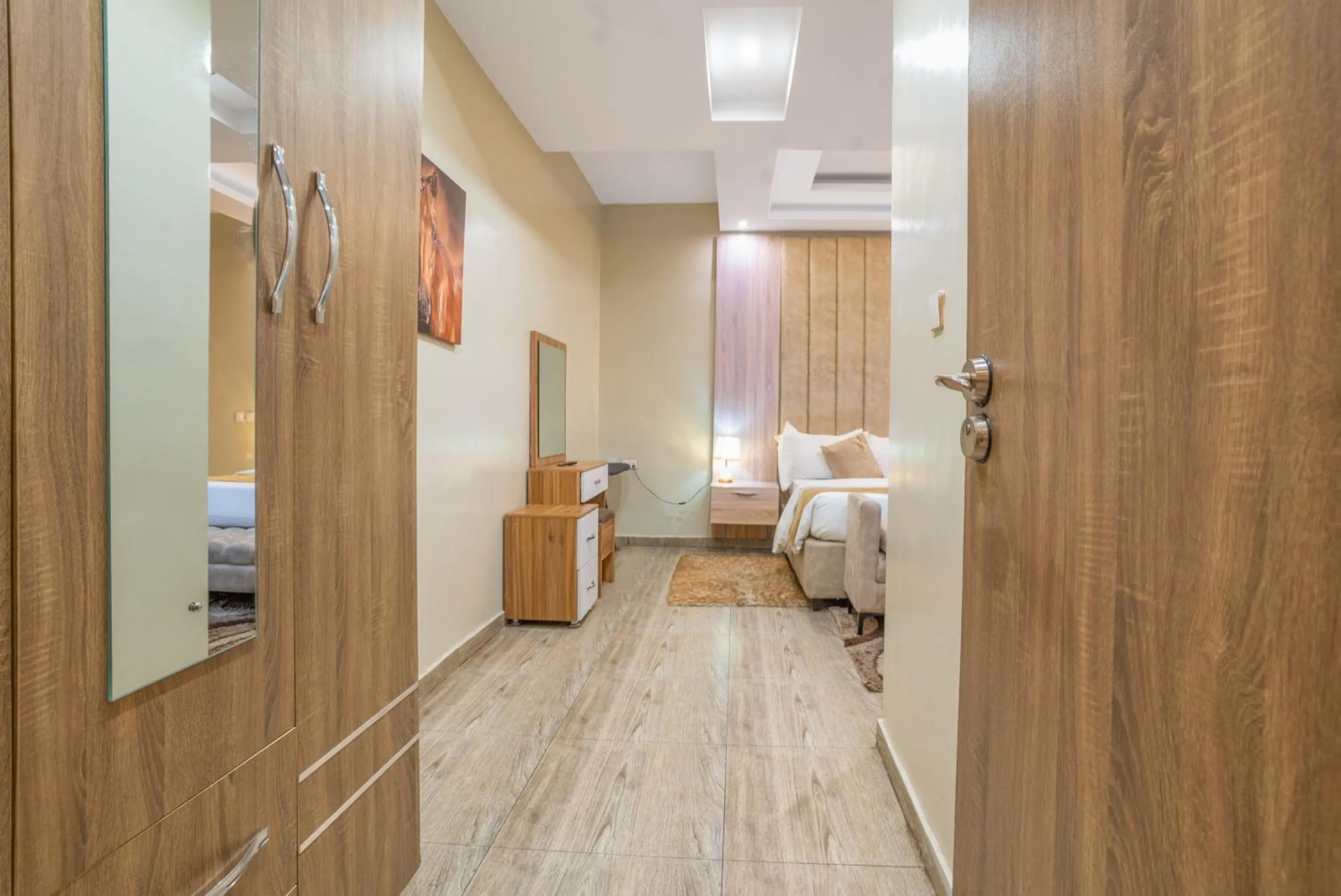 Bedroom, Bed in God's Touch Apartments Signature