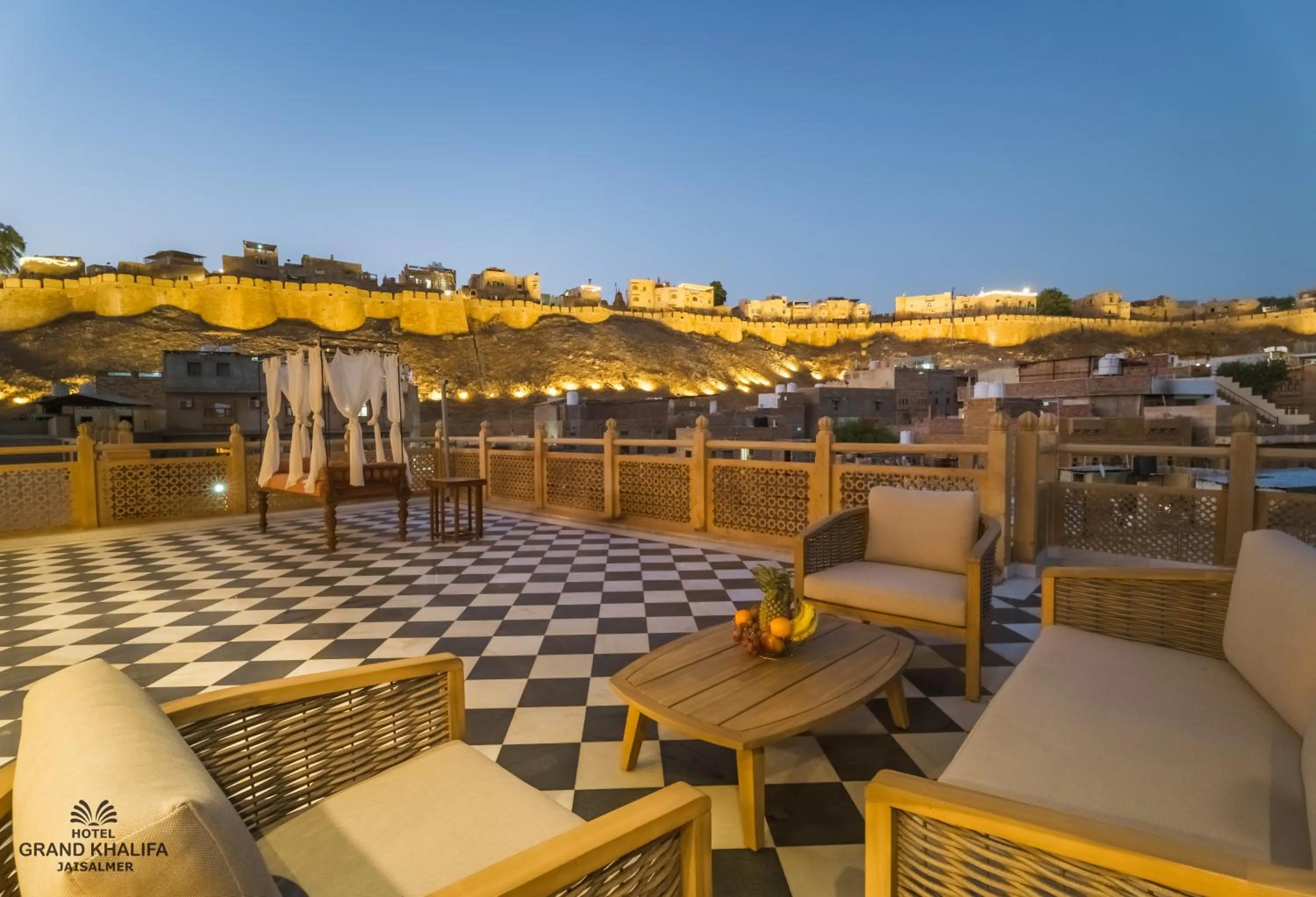 Seating area in Hotel Grand Khalifa